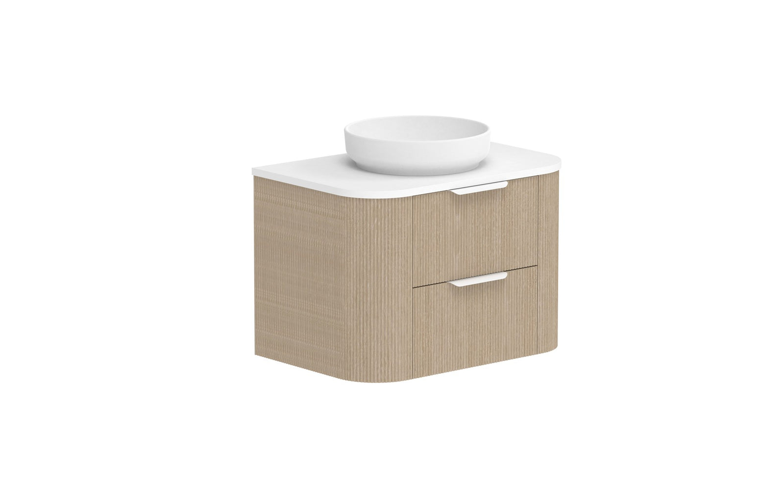 ADP Thirroul Wall Hung Vanity 750mm centre bowl in Coastal Oak