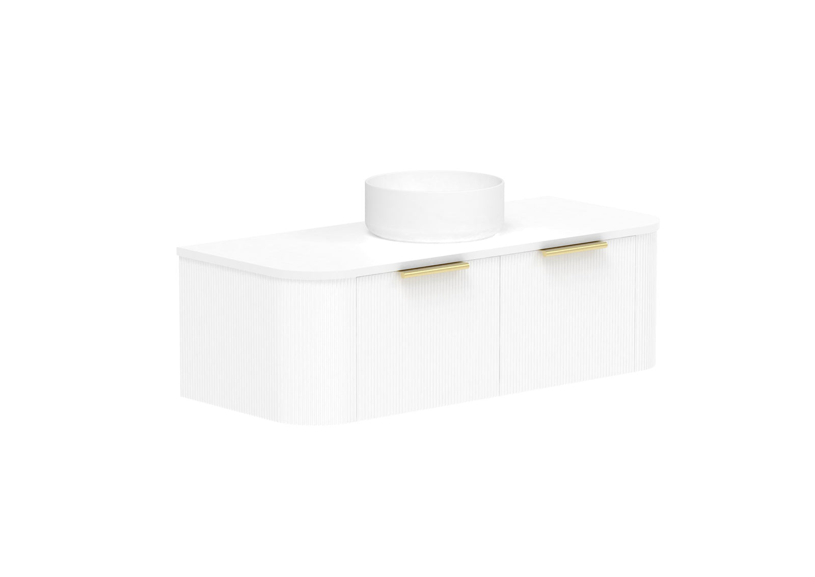 ADP Waverley Wall Hung Vanity 1200mm centre bowl in Ultra White