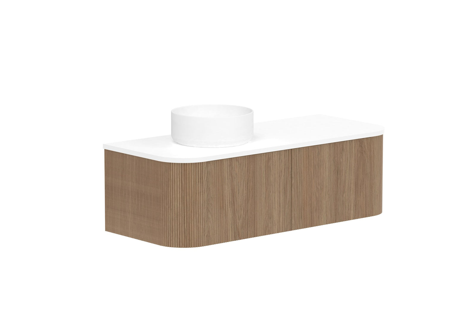 ADP Waverley Wall Hung Vanity 1200mm left offset bowl in Prime Oak