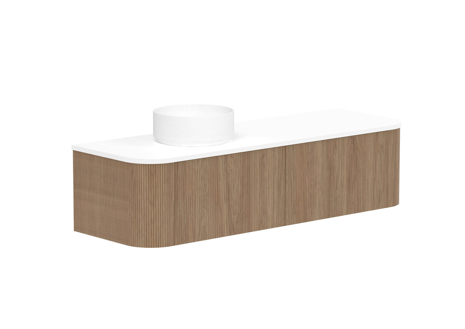 ADP Waverley Wall Hung Vanity 1500mm left offset bowl in Prime Oak