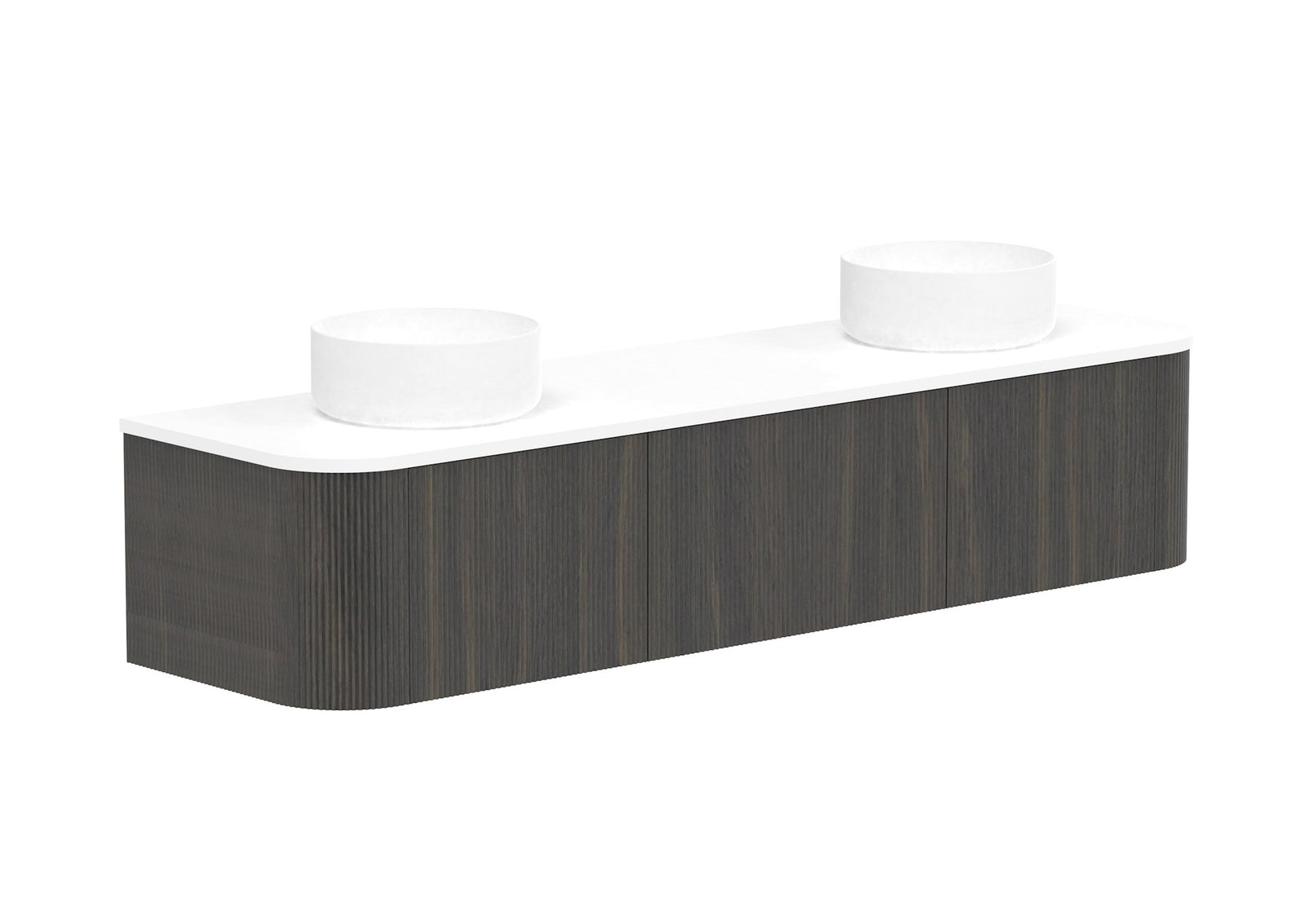 ADP Waverley Wall Hung Vanity 1800mm double bowl in Bottega Oak