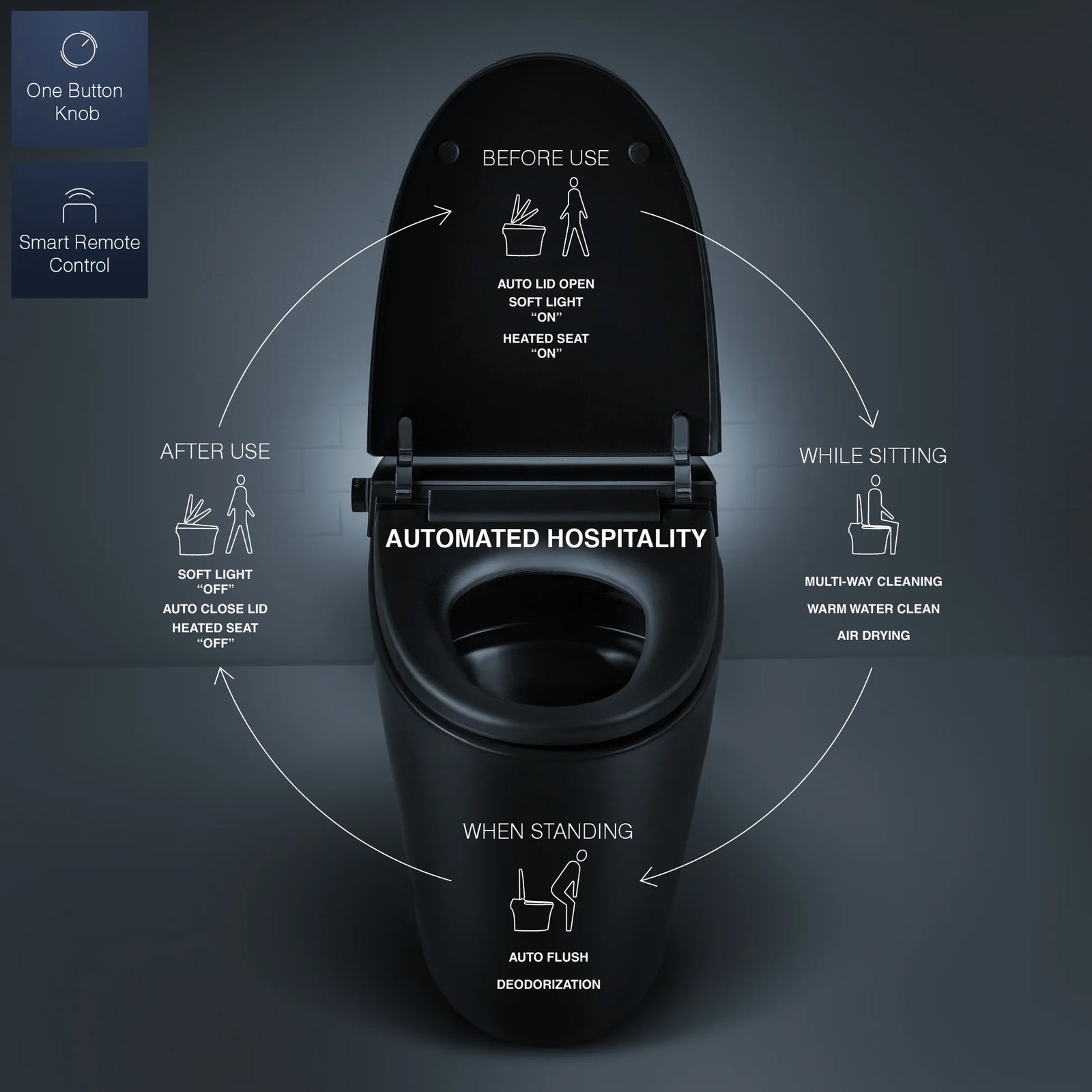 Alia AG-ST1000 Smart Toilet with Integrated Bidet