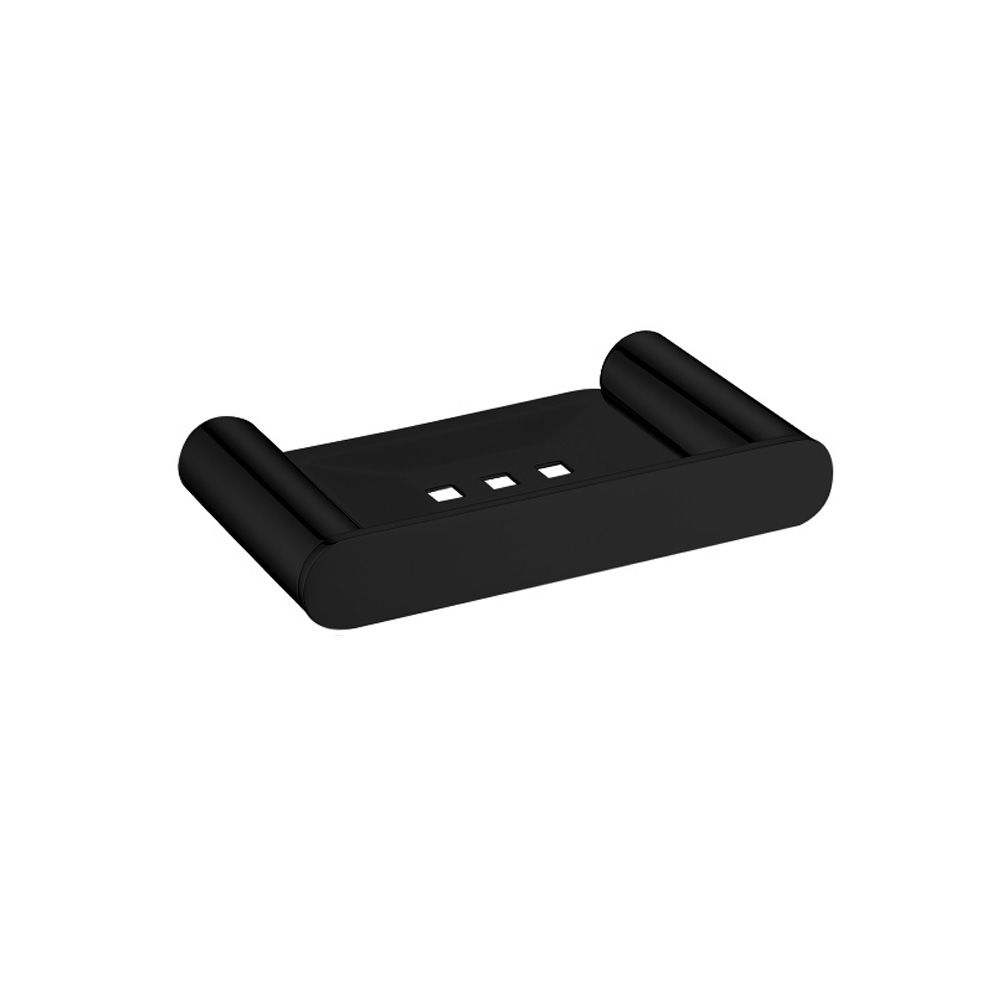 Esperia Solid Brass Matte Black Soap Dish