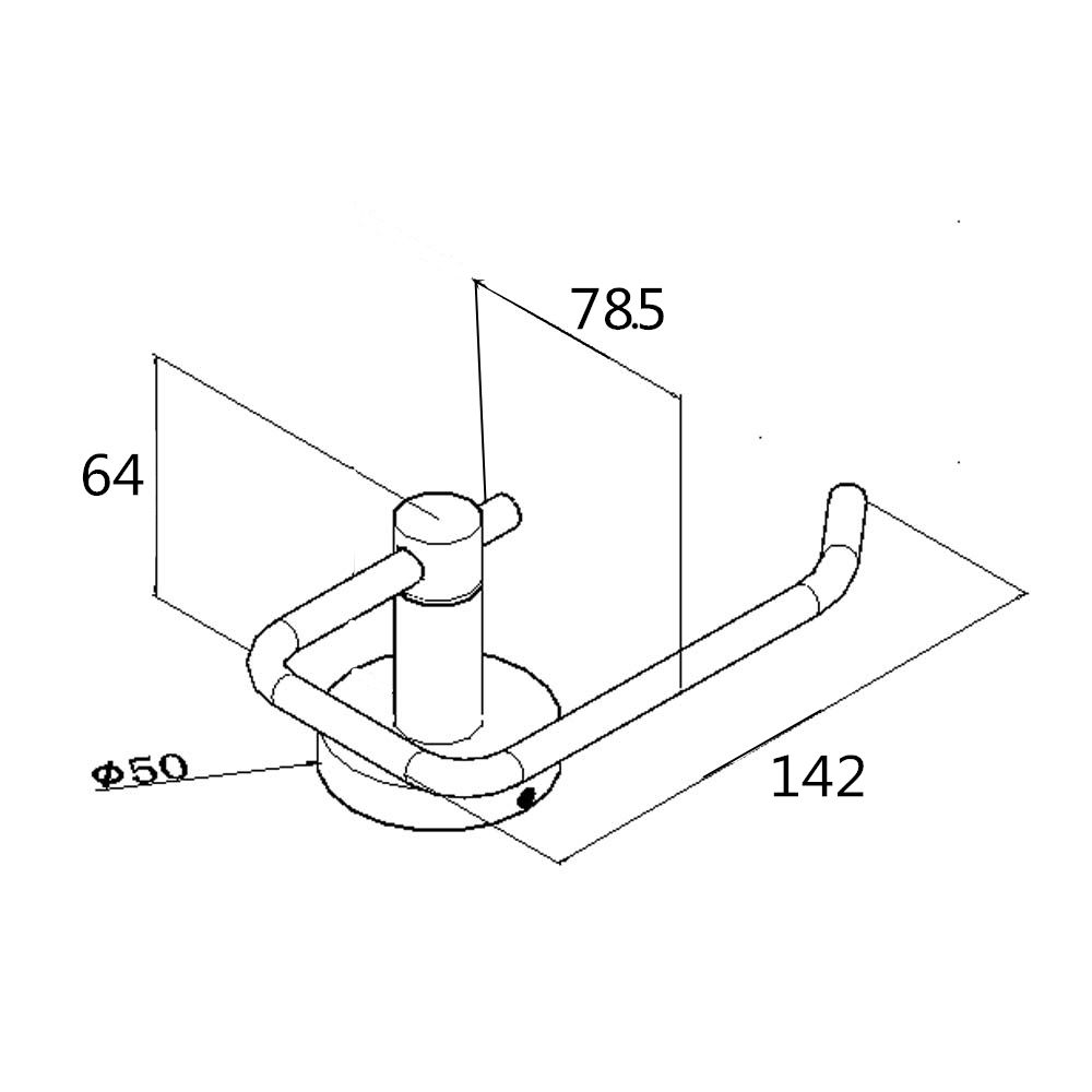 Norico Pentro Chrome Toilet Roll Holder