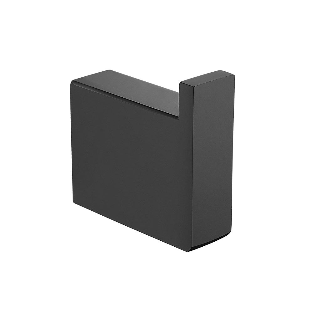 Norico Cavallo Matte Black Square Double Robe Hook