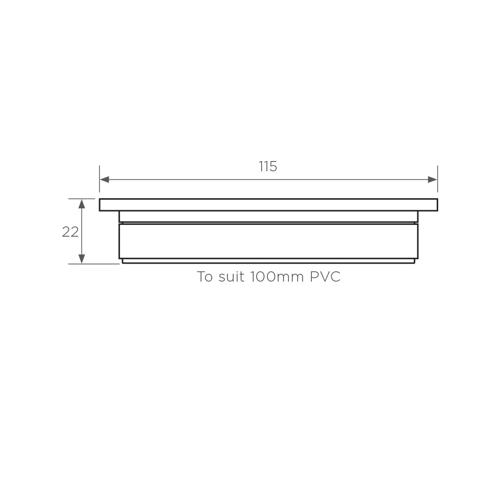 Arcisan 115x115mm Floor Waste