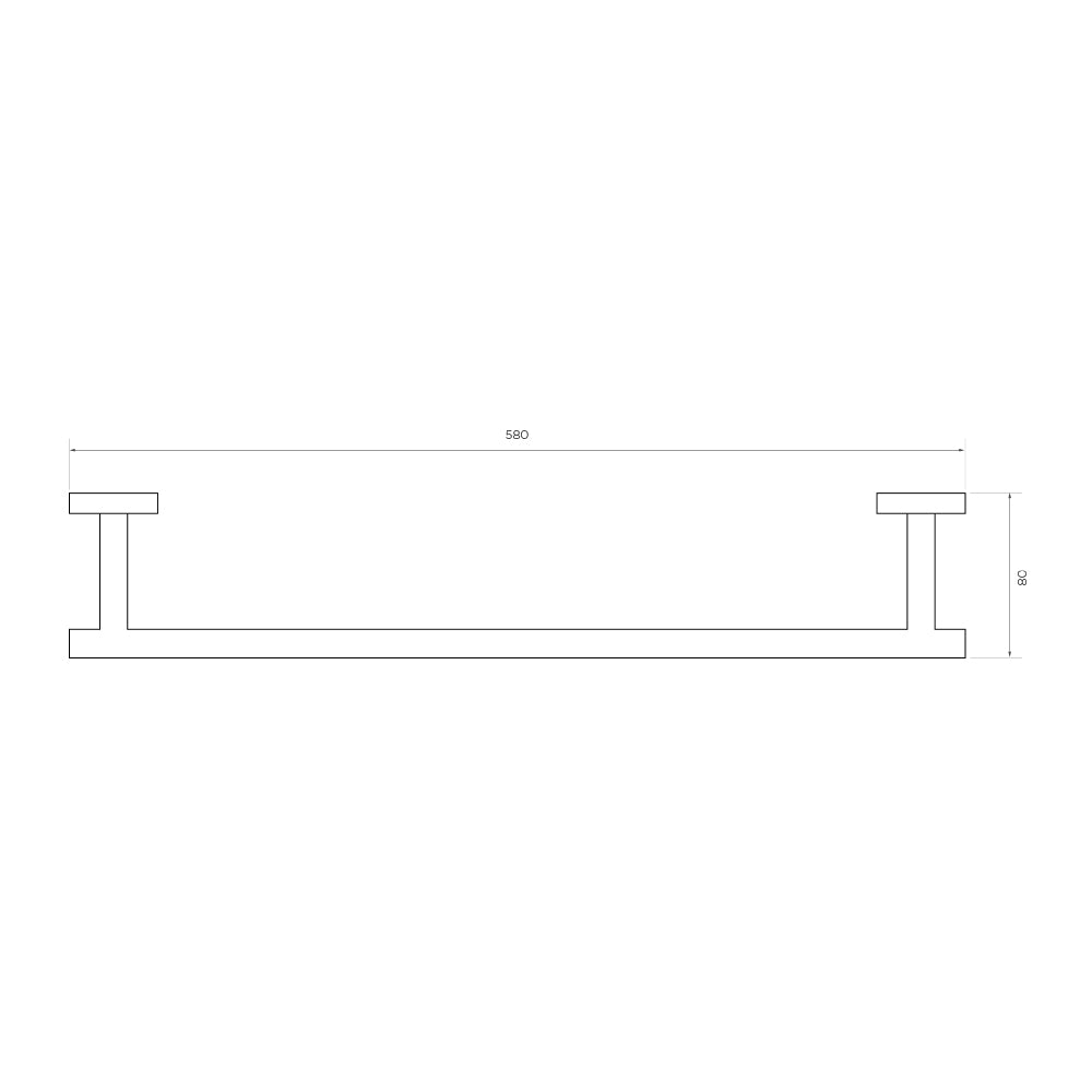 Arcisan Axus Towel Rail - 600mm