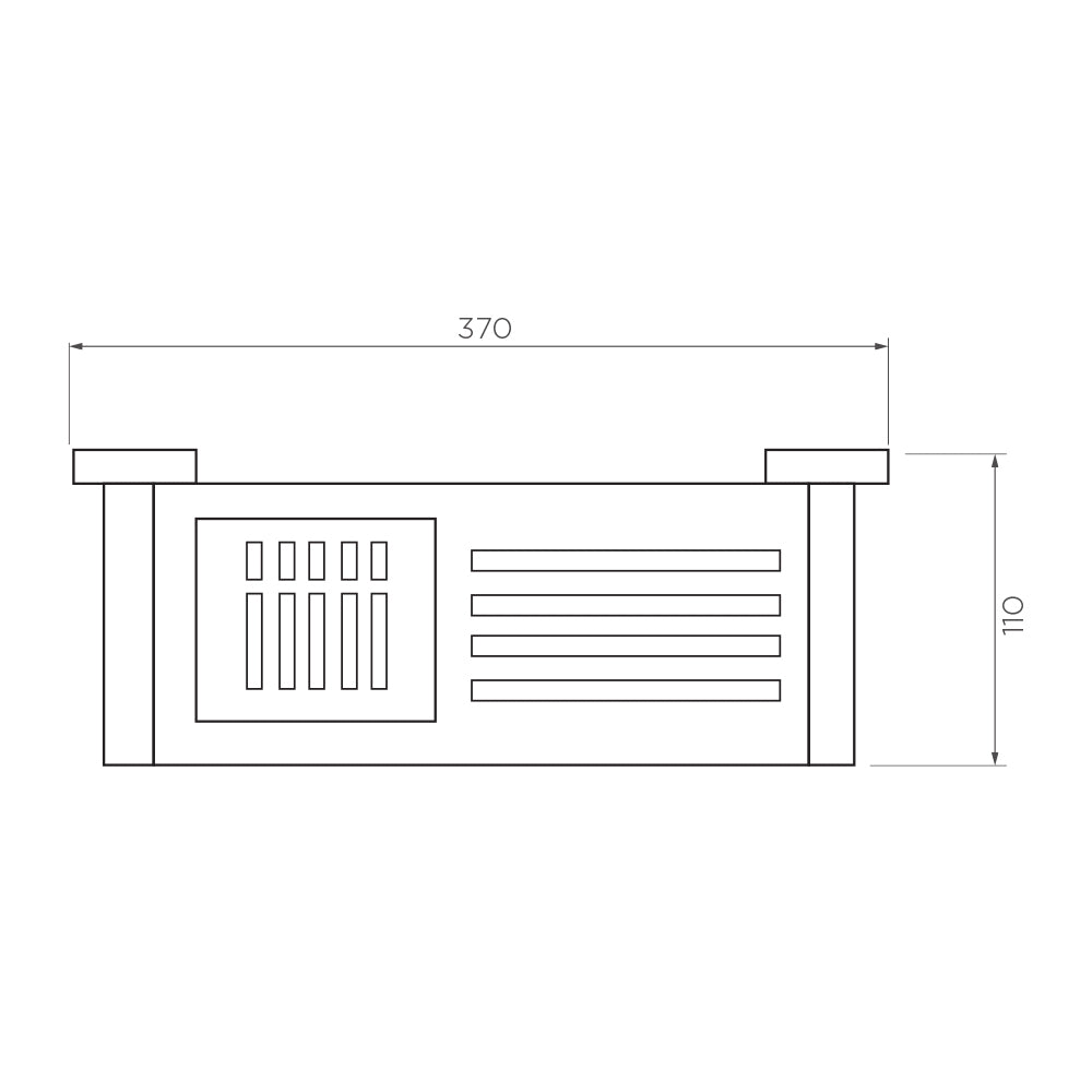 Arcisan Axus Stainless Steel Shelf with Soap Dish