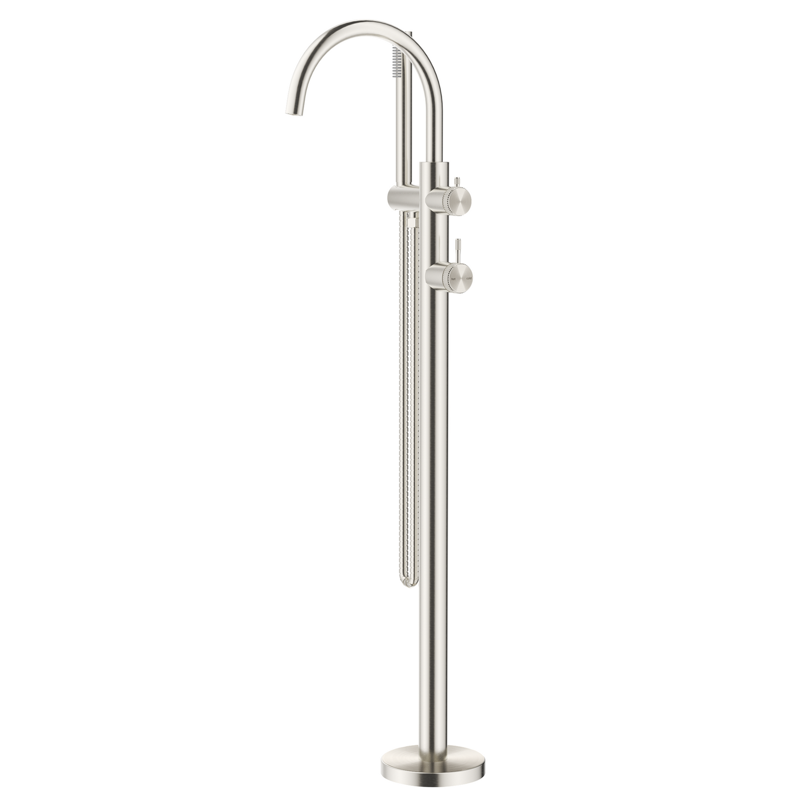 Bella Vista Mica Fluted Freestanding Bath Mixer with Hand Shower