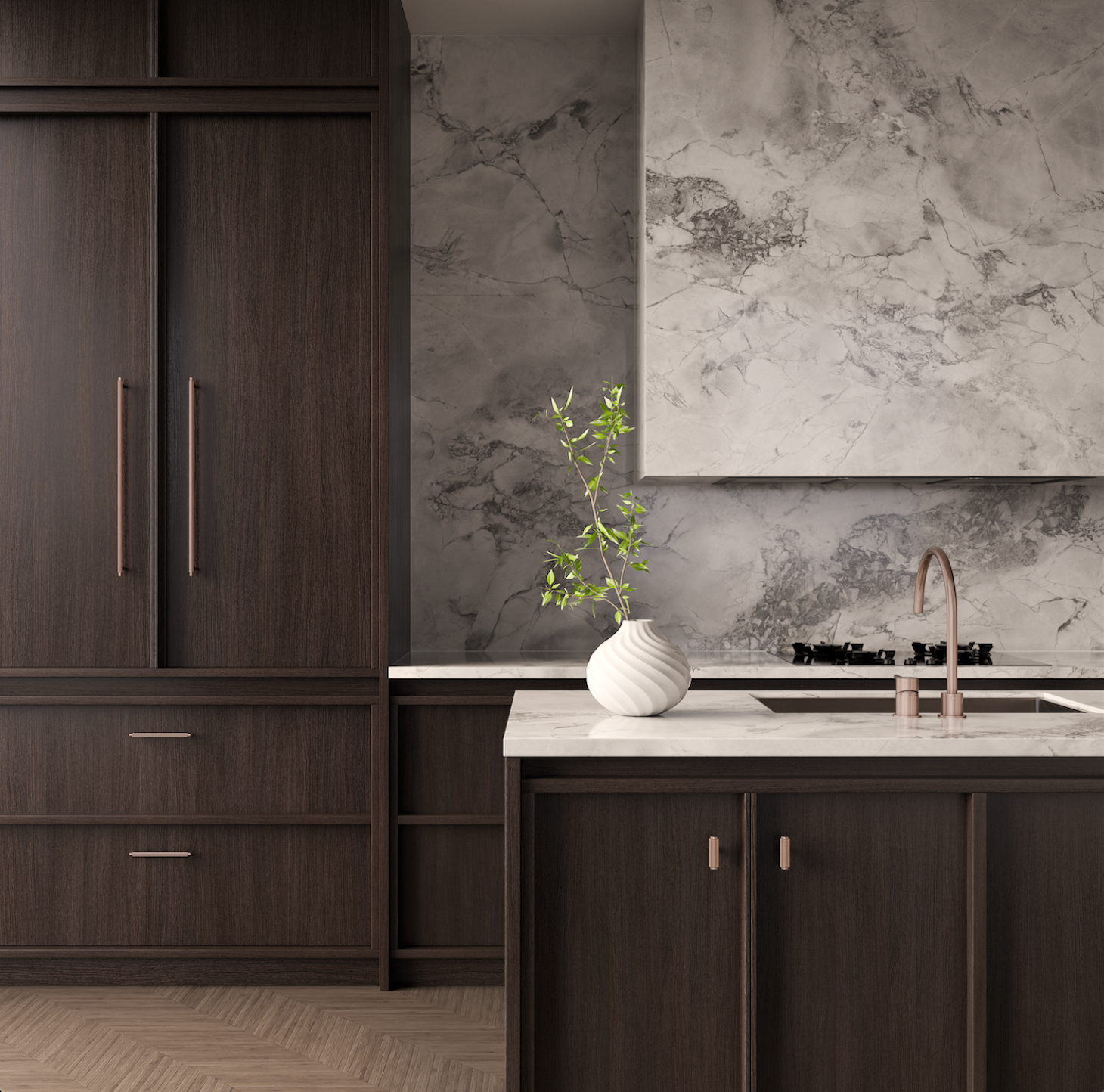 Meir Oppen T-Pull Cabinet Handle (Brushed)