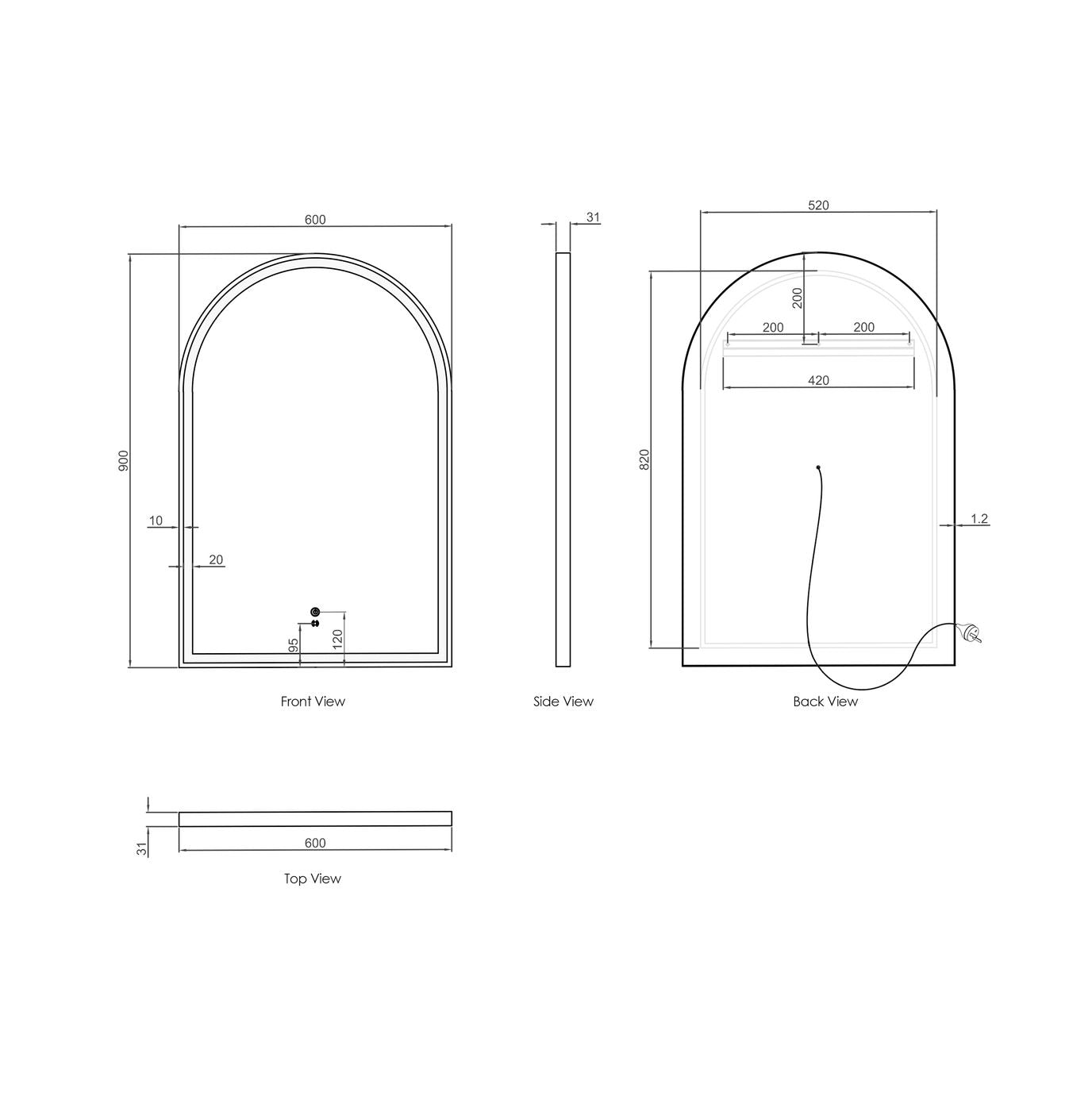 Otti Archie LED Mirror