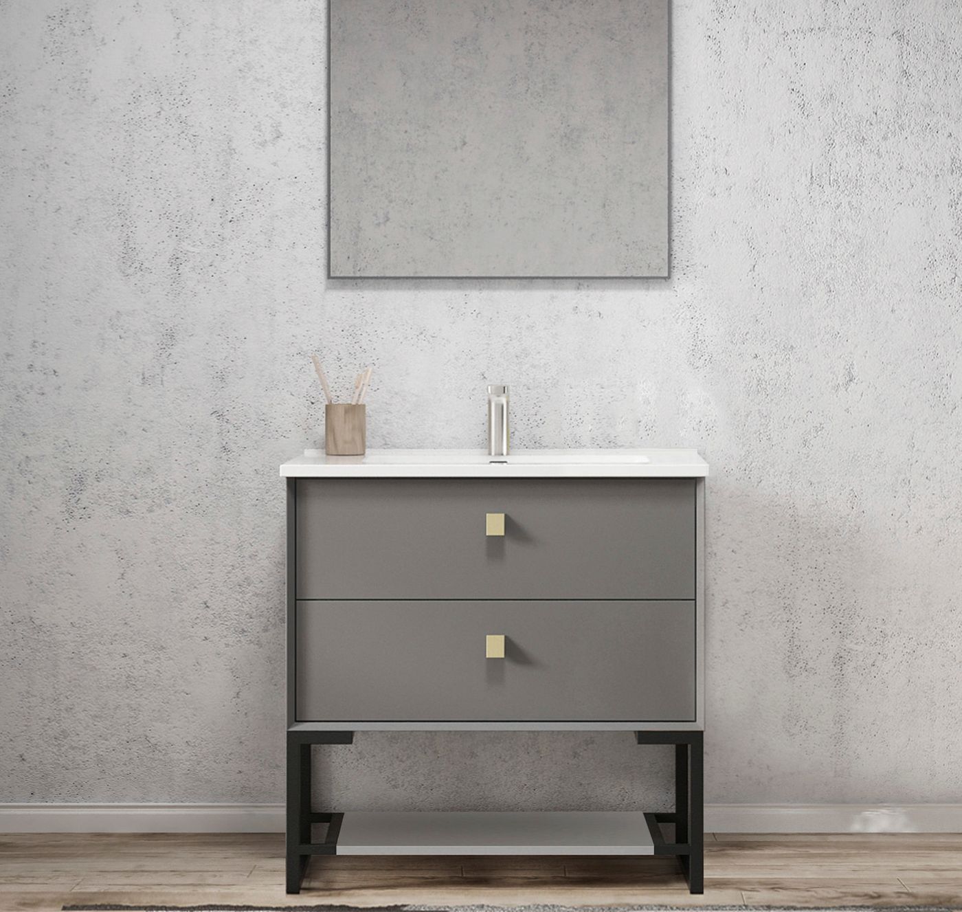 Otti Boston Vanity Freestanding Legs