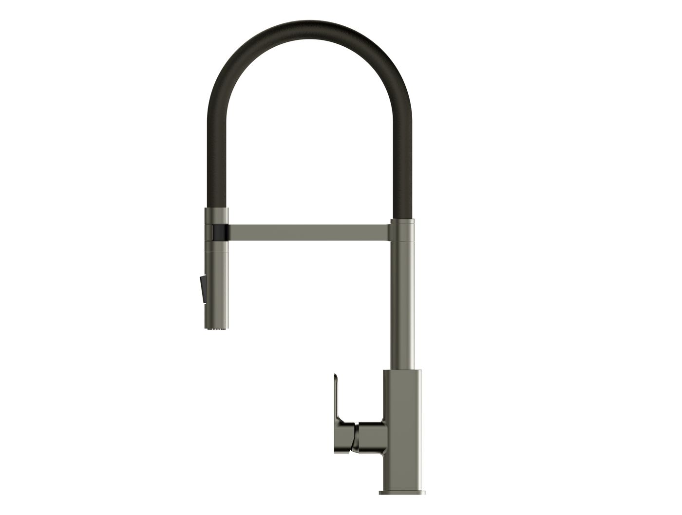 Otti Oskar Pull Out Kitchen Mixer — Brushed Nickel