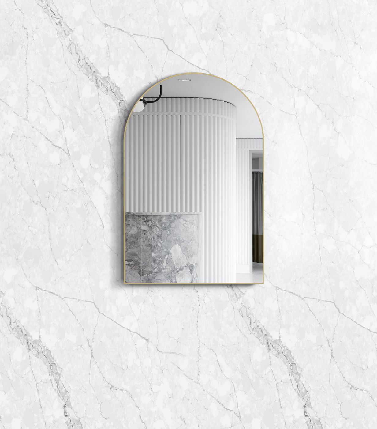 Otti Archie Metal Frame Mirror