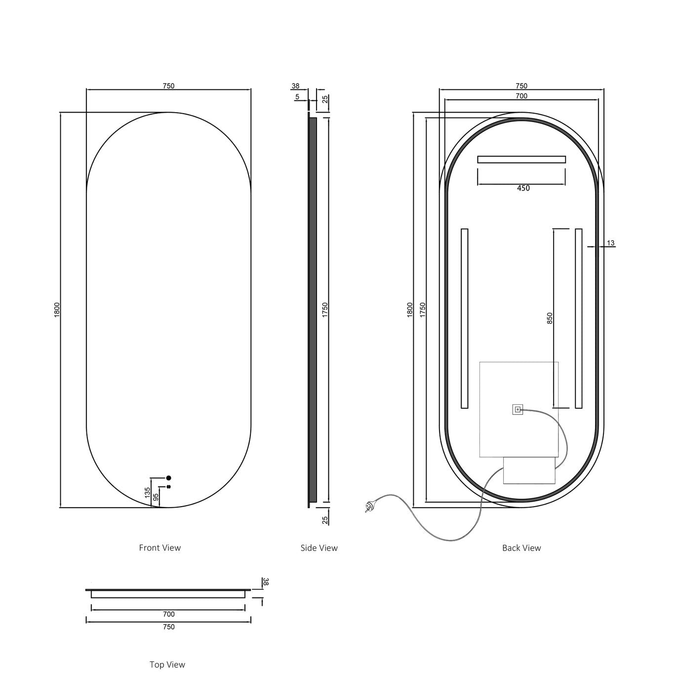 Otti Noosa LED Mirror