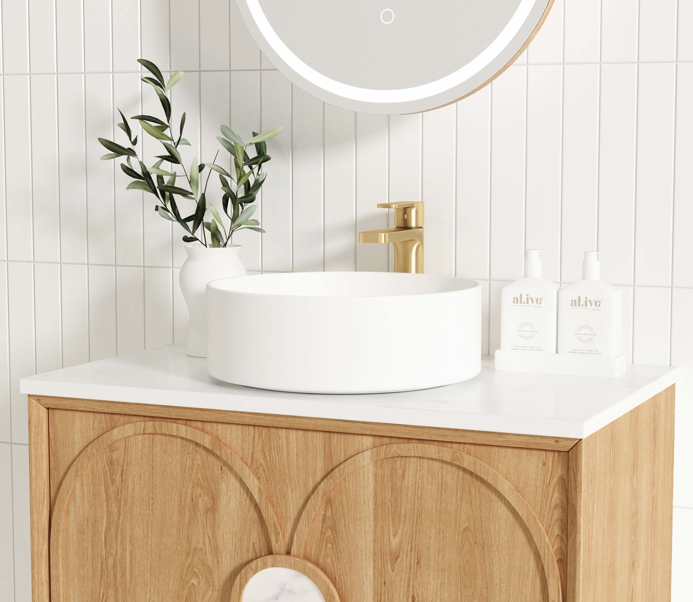 Otti Laguna Mark II Wall Hung Vanity | Woodland Oak