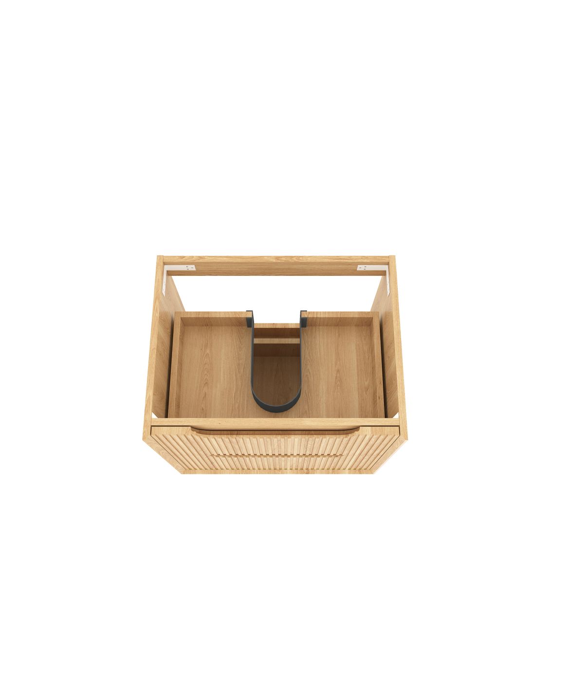 Otti Byron Fluted Woodland Oak Wall Hung Vanity