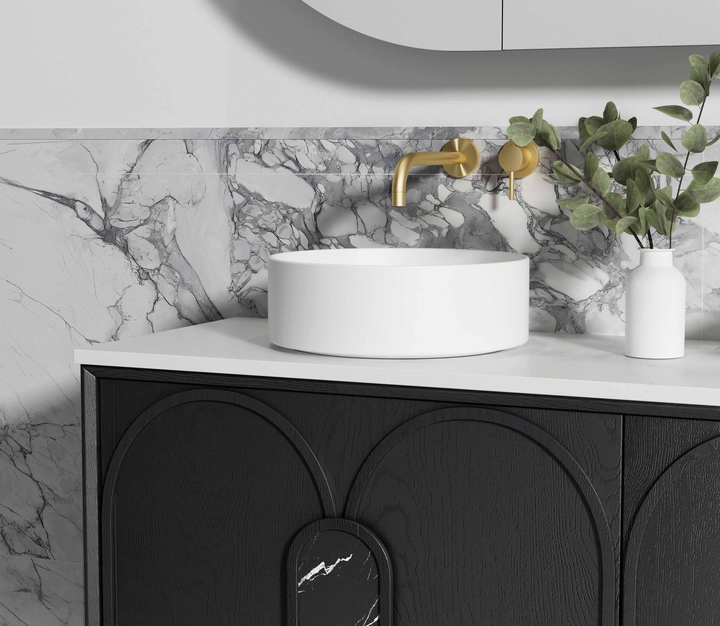 Otti Laguna Mark II Wall Hung Vanity | Black Oak