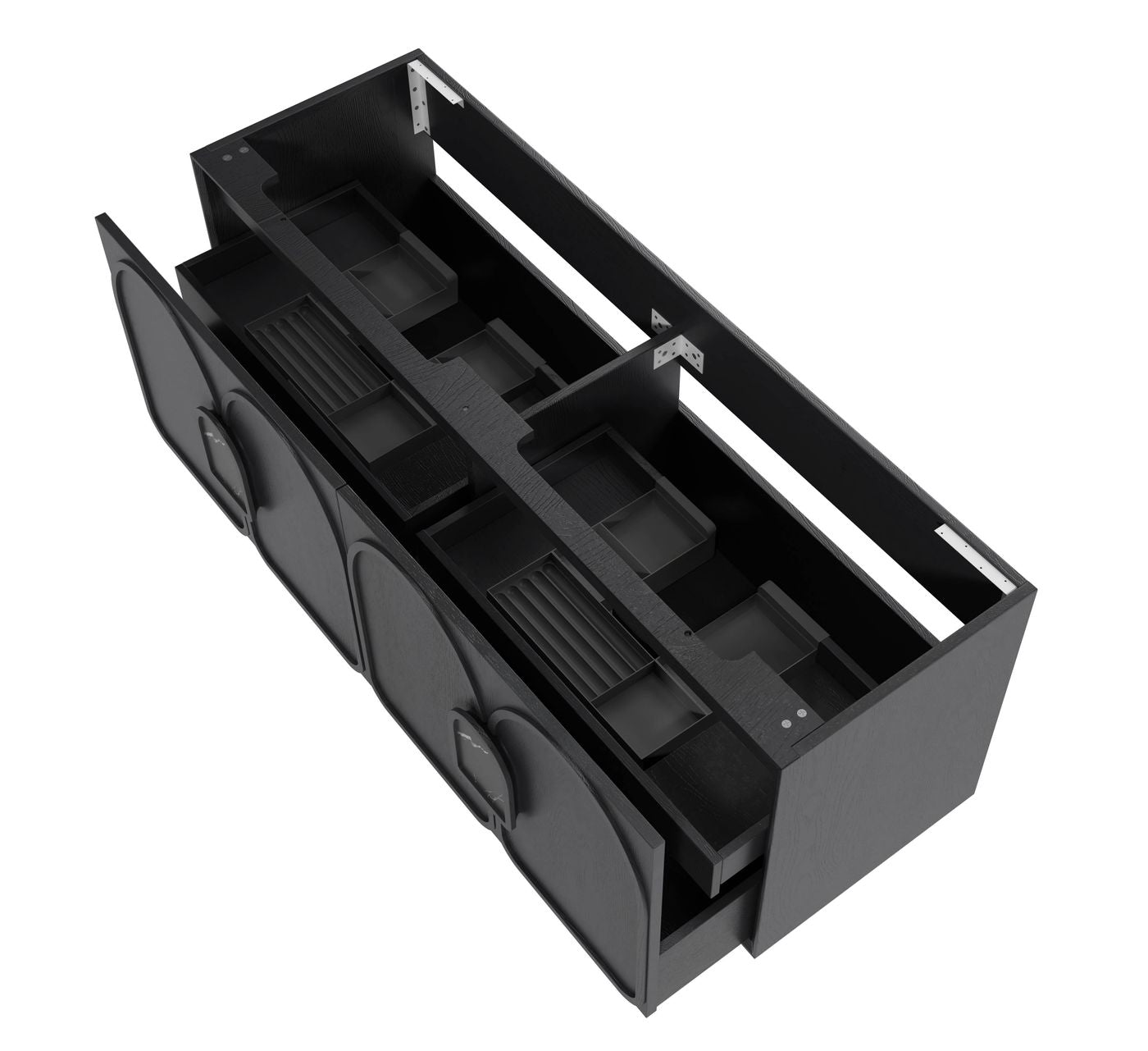 Otti Laguna Mark II Wall Hung Vanity | Black Oak