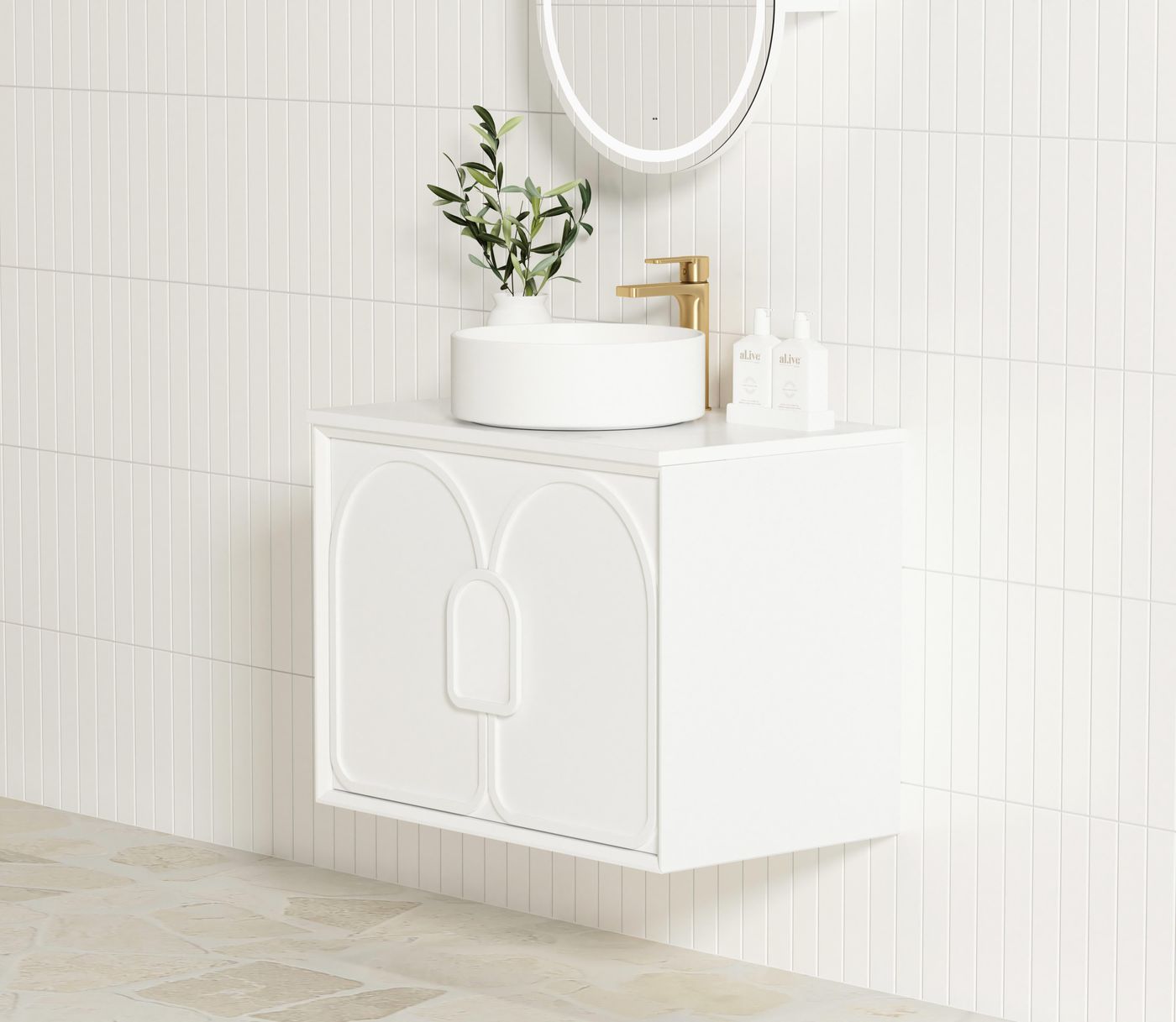 Otti Laguna Mark II Wall Hung Vanity | Matte White