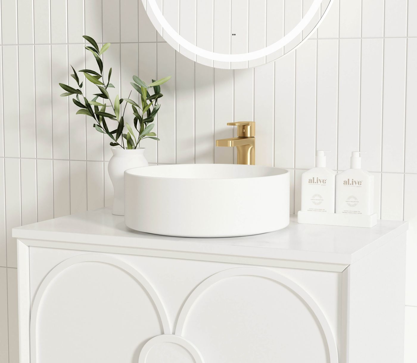 Otti Laguna Mark II Wall Hung Vanity | Matte White