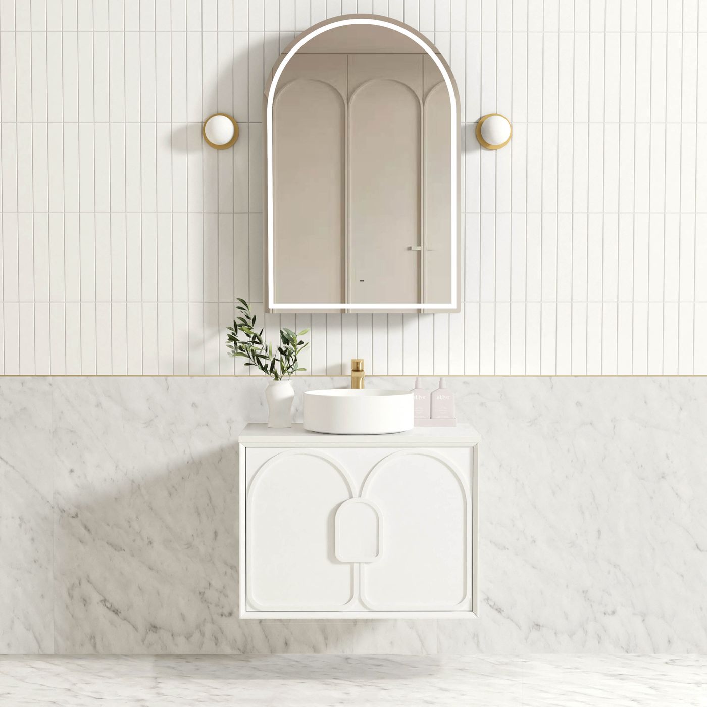 Otti Laguna Mark II Wall Hung Vanity | Matte White