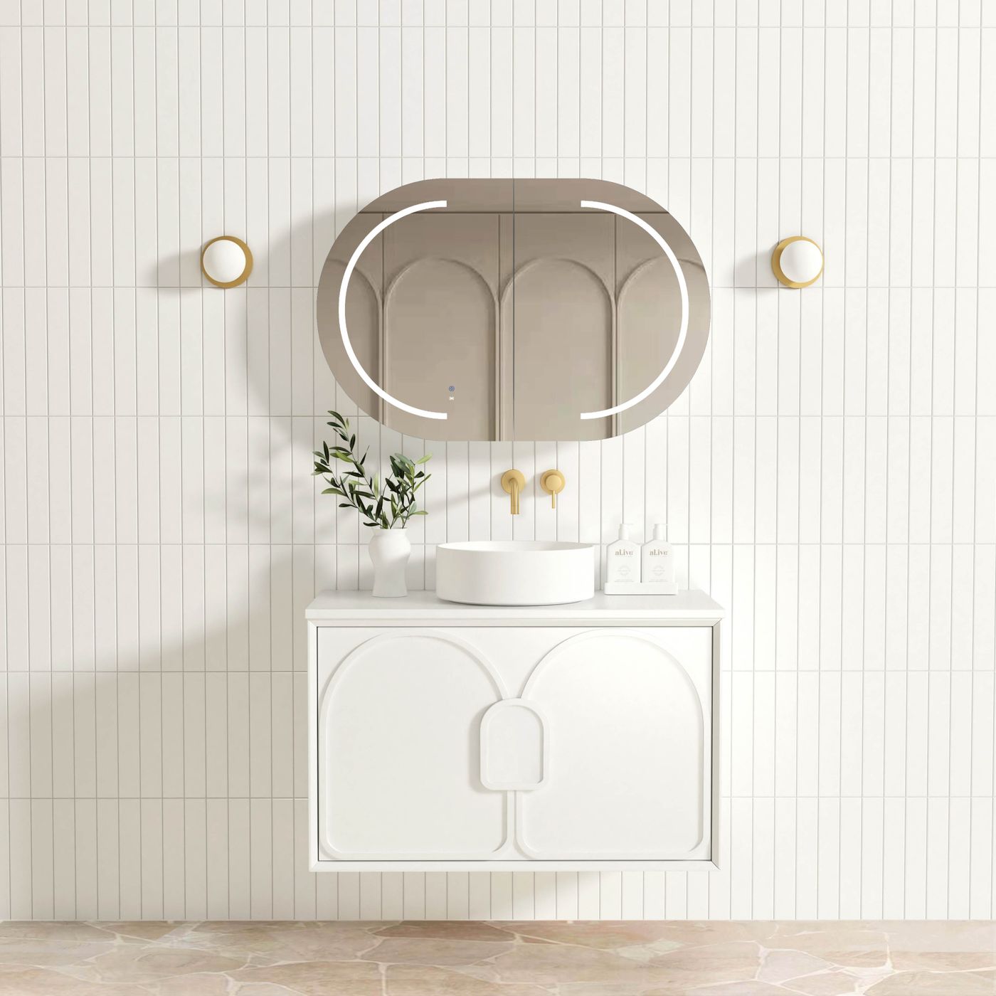 Otti Laguna Mark II Wall Hung Vanity | Matte White