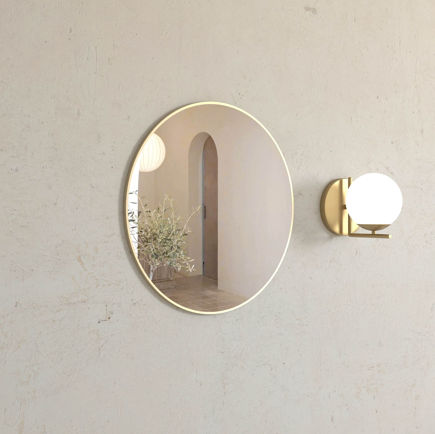 Otti London Metal Frame Mirror | 700mm Round