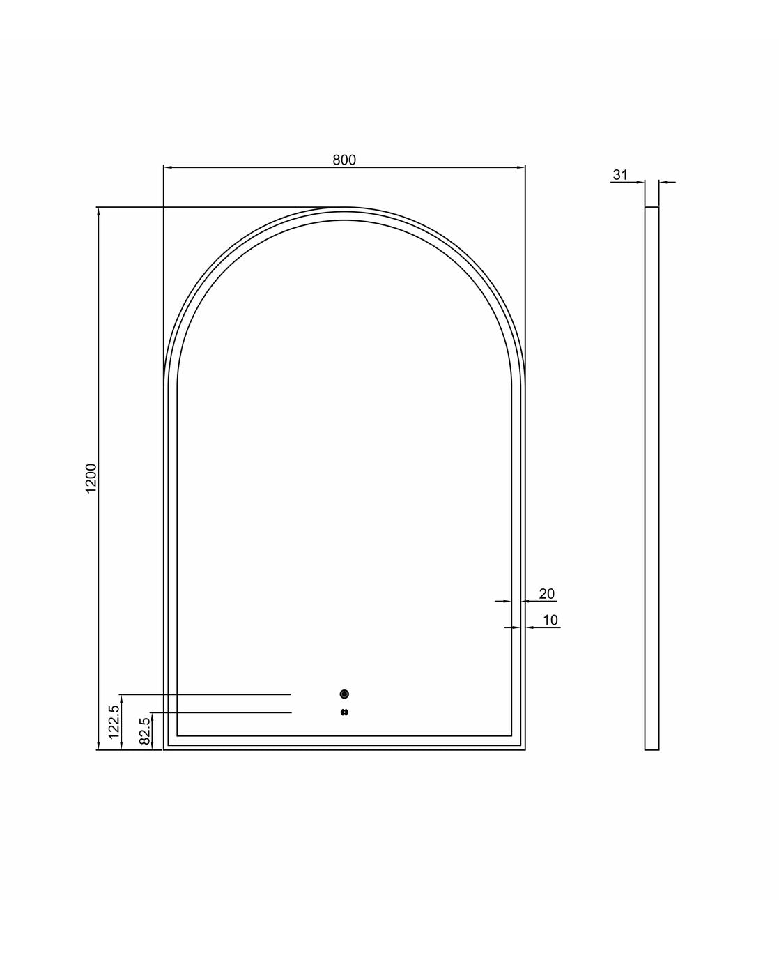 Otti Archie LED Mirror