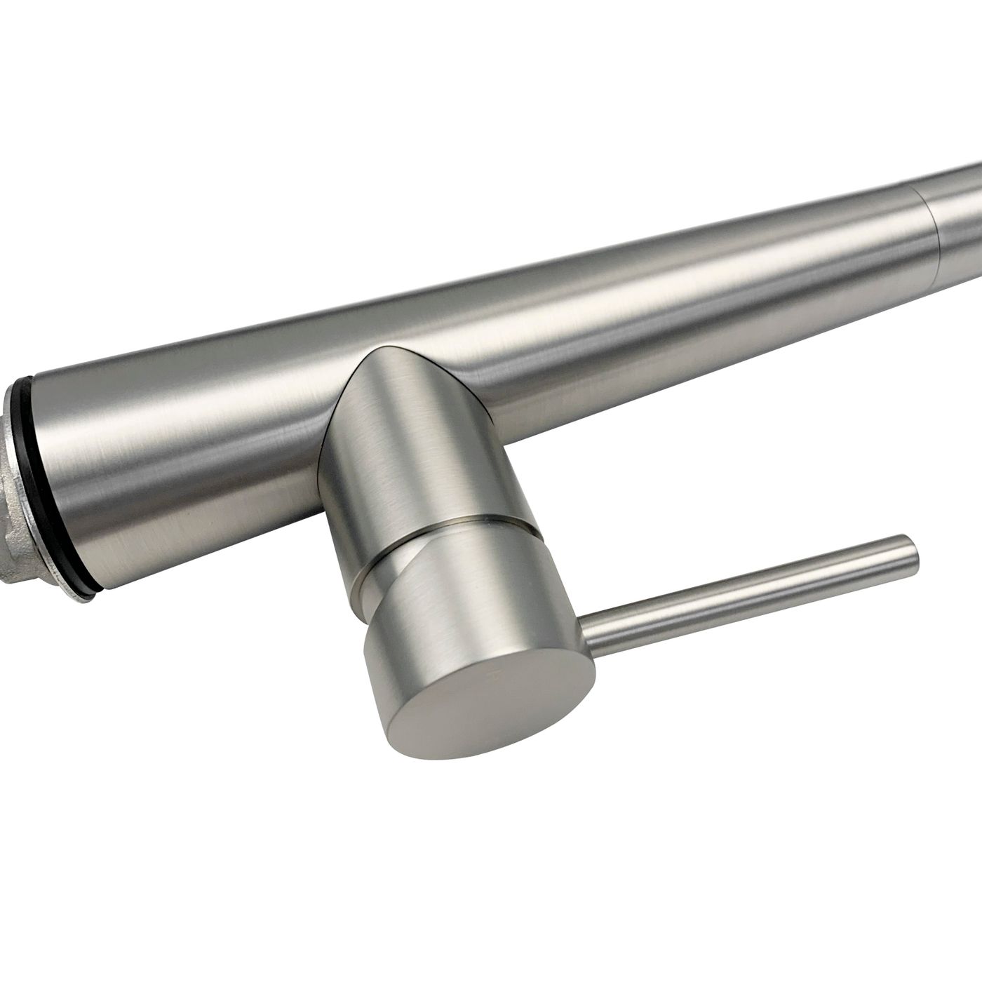 Otti Pull Out Kitchen Mixer 420mm — Brushed Nickel