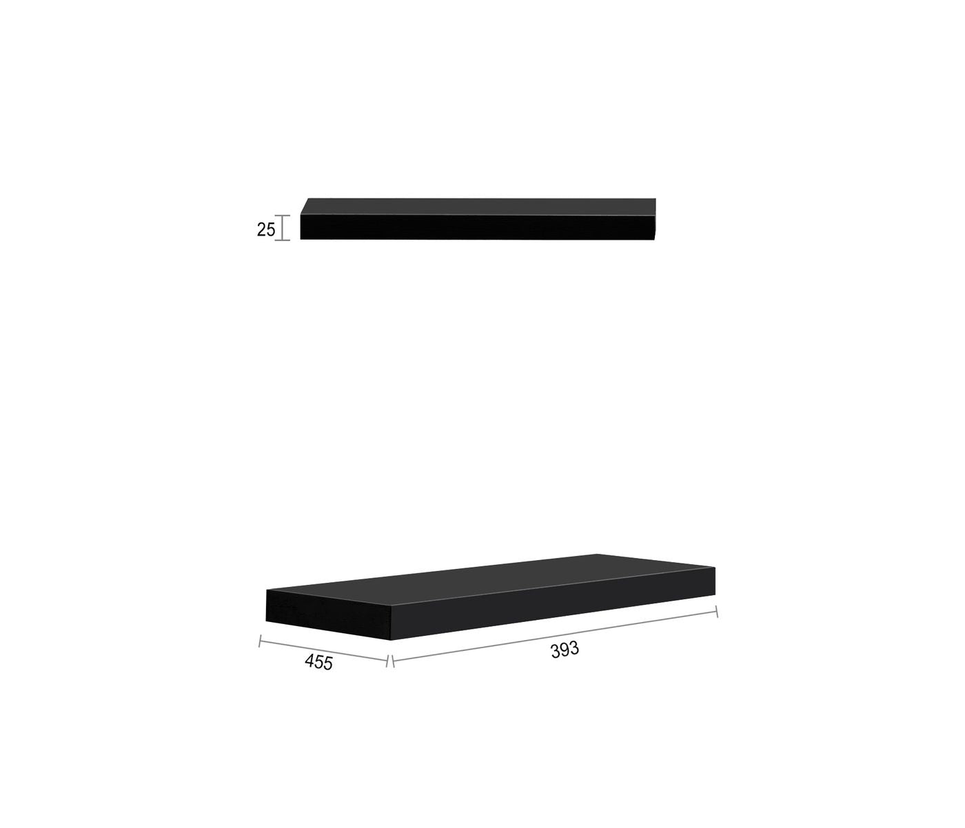 Otti Marlo Vanity Leg Panels | Matte Black