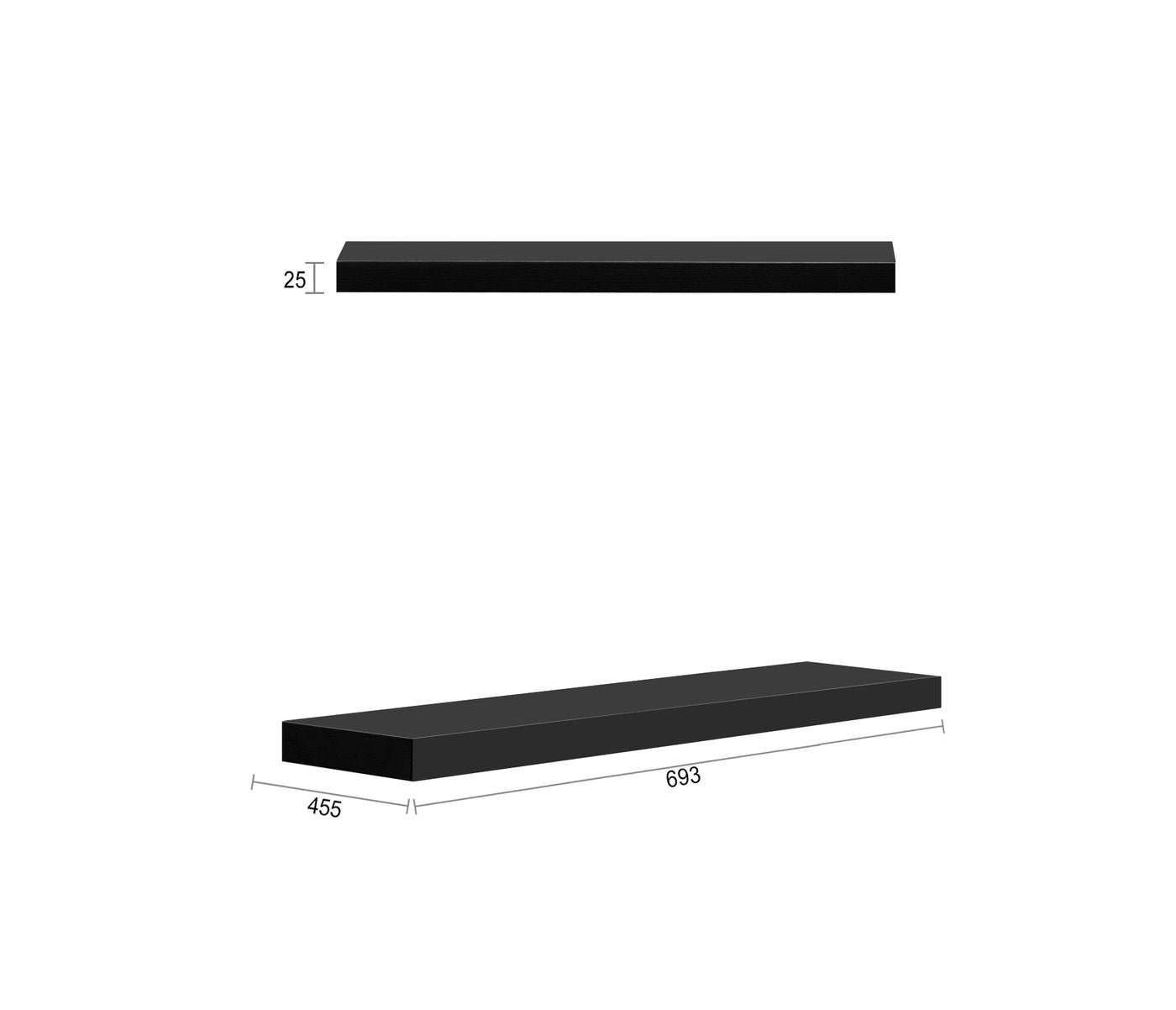 Otti Marlo Vanity Leg Panels | Matte Black