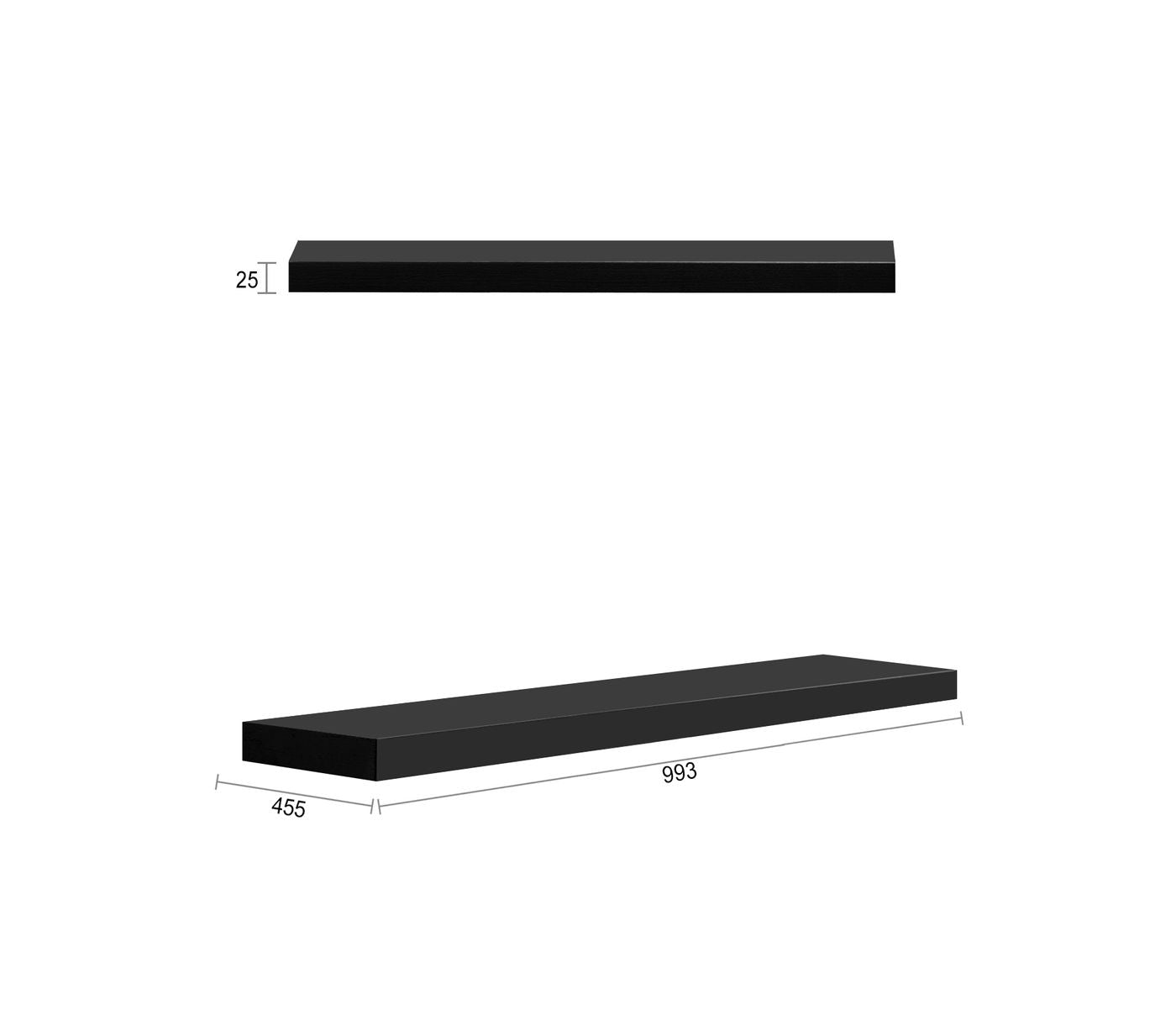Otti Marlo Vanity Leg Panels | Matte Black