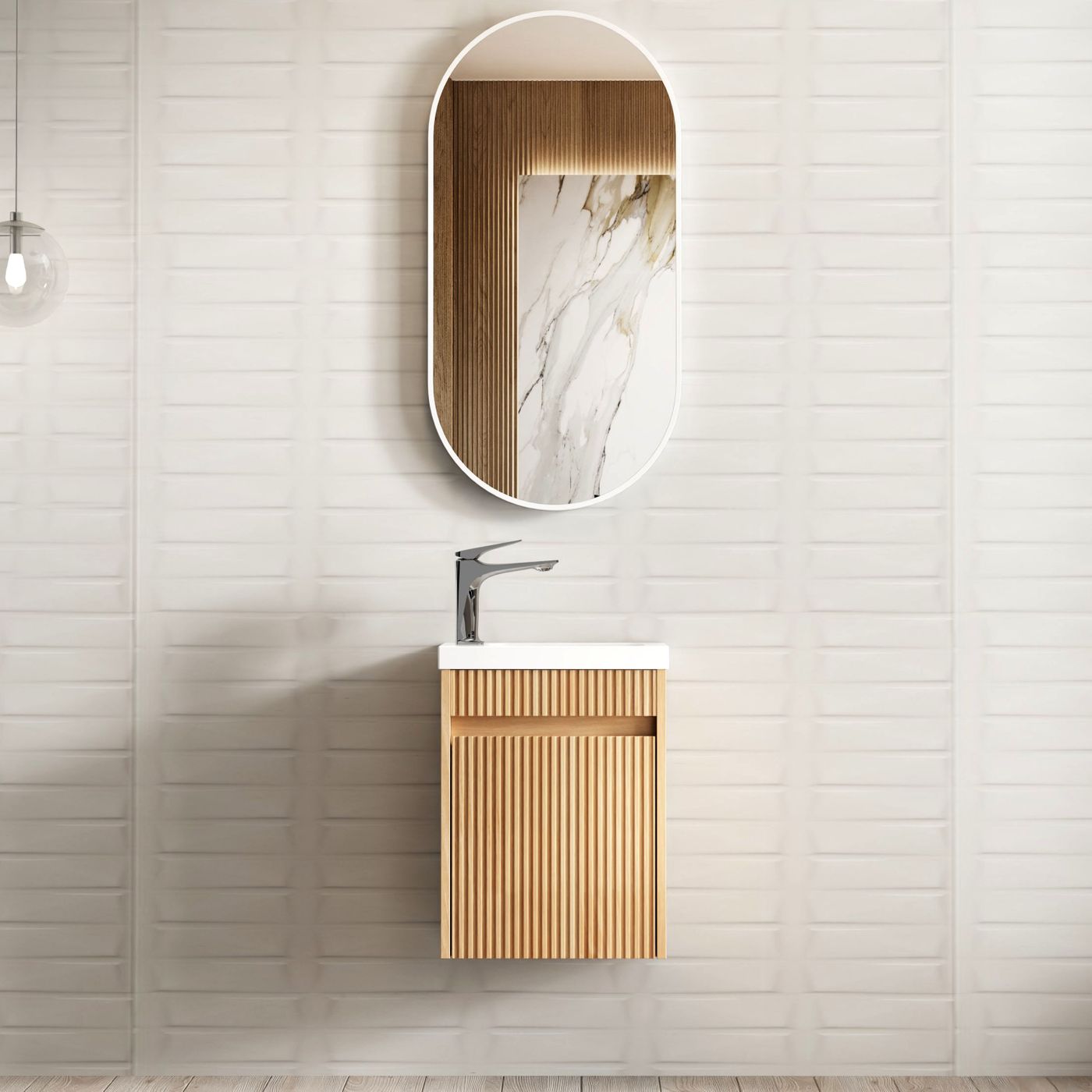 Otti Mini Ensuite Space Saver Wall Hung Vanity