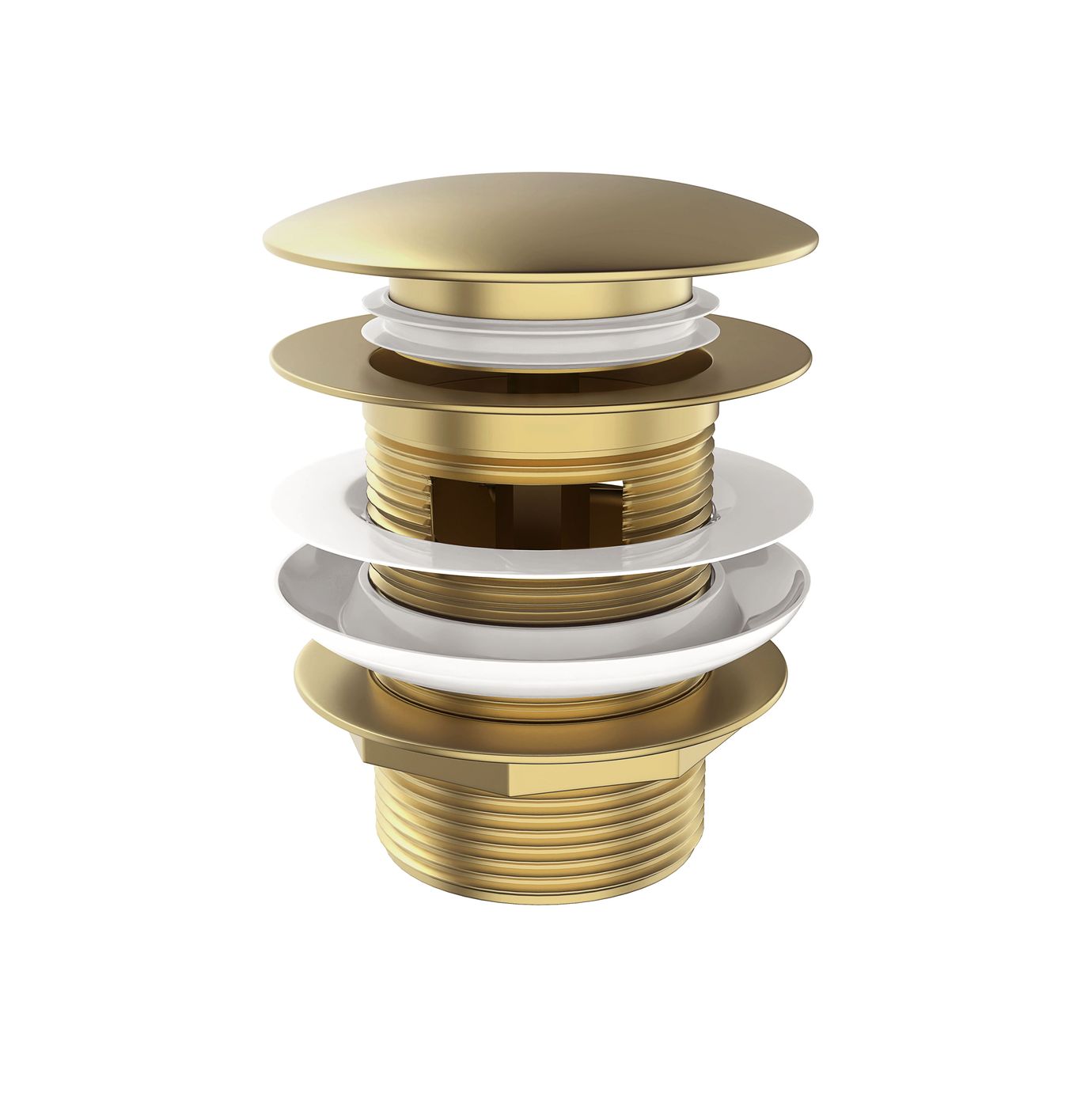 Otti Mushroom Bath Pull-Out Pop-Up Waste | 40mm With Overflow