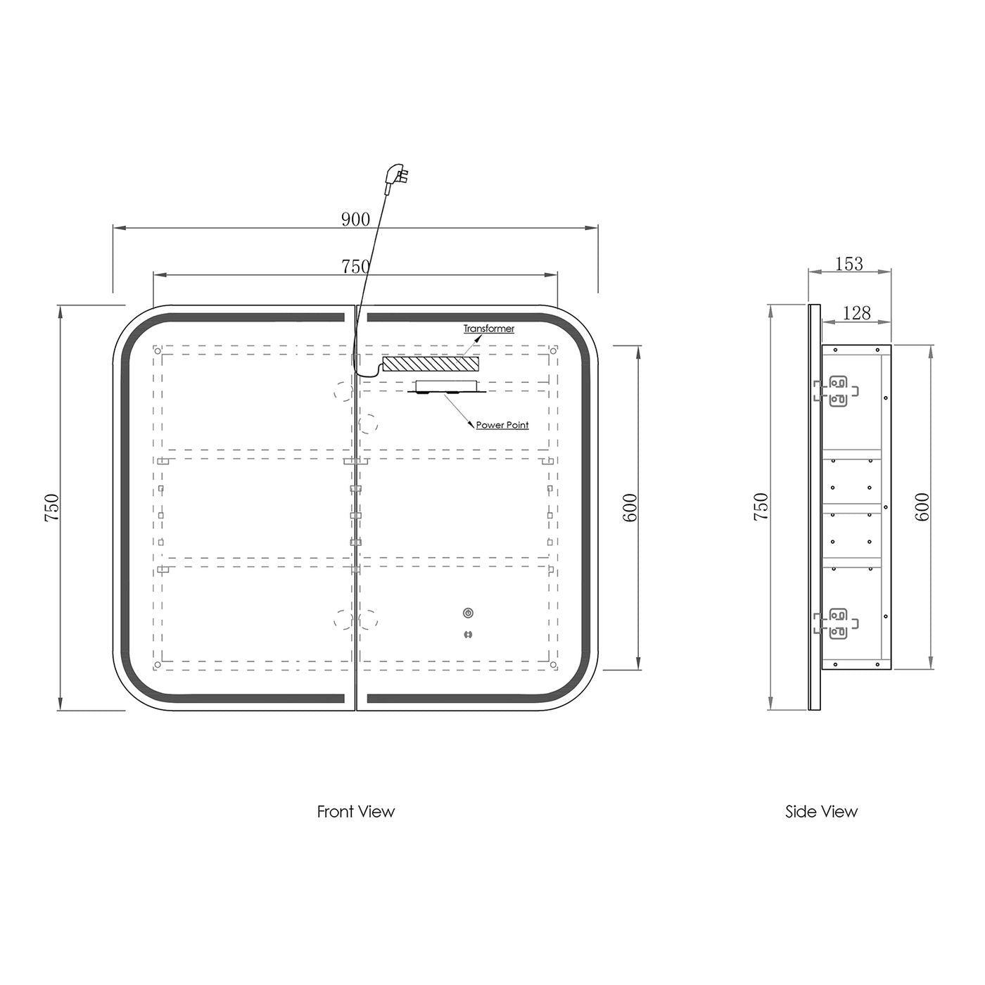Otti Newport Shaving Cabinet