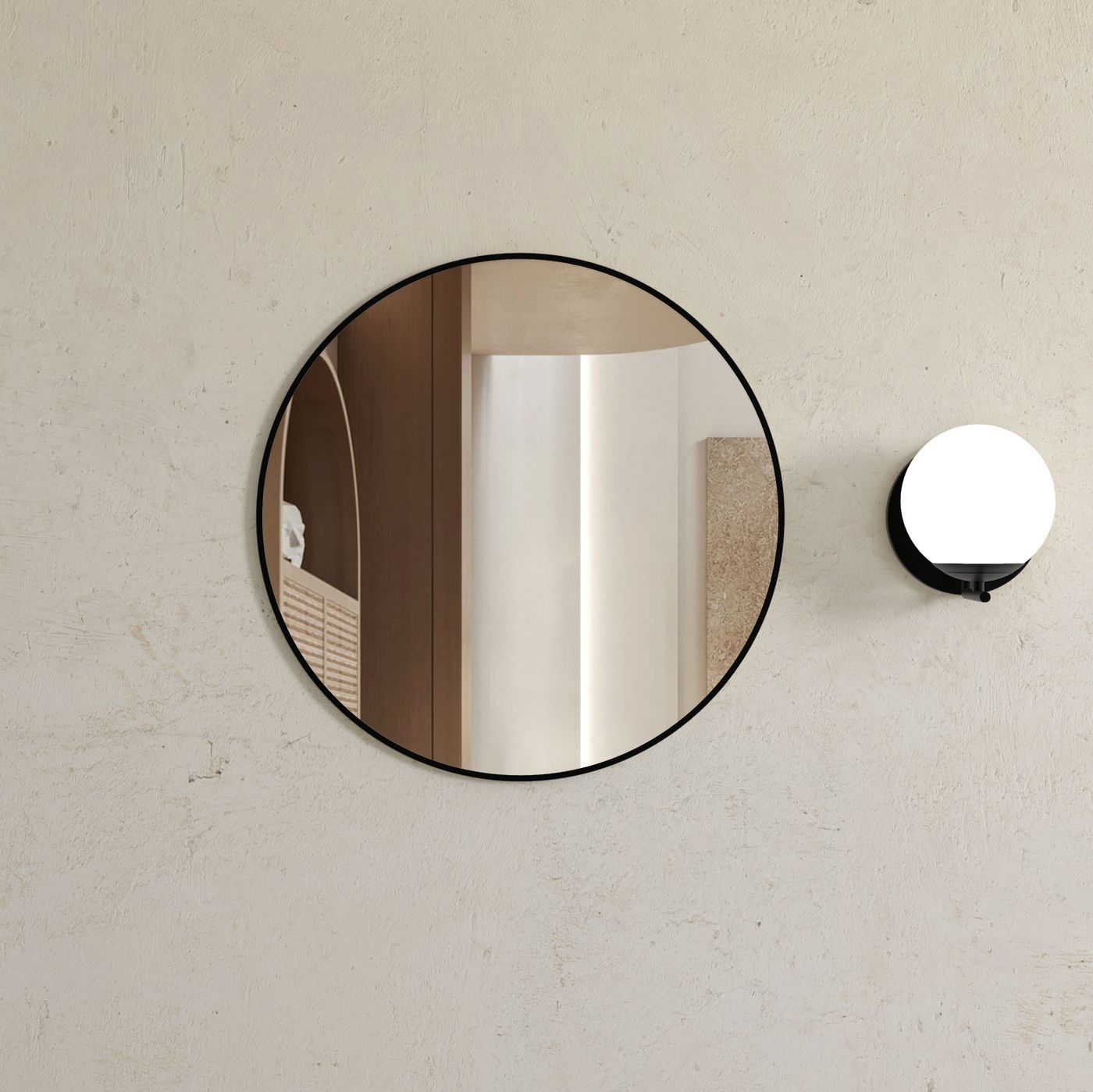 Otti London Metal Frame Mirror | 700mm Round