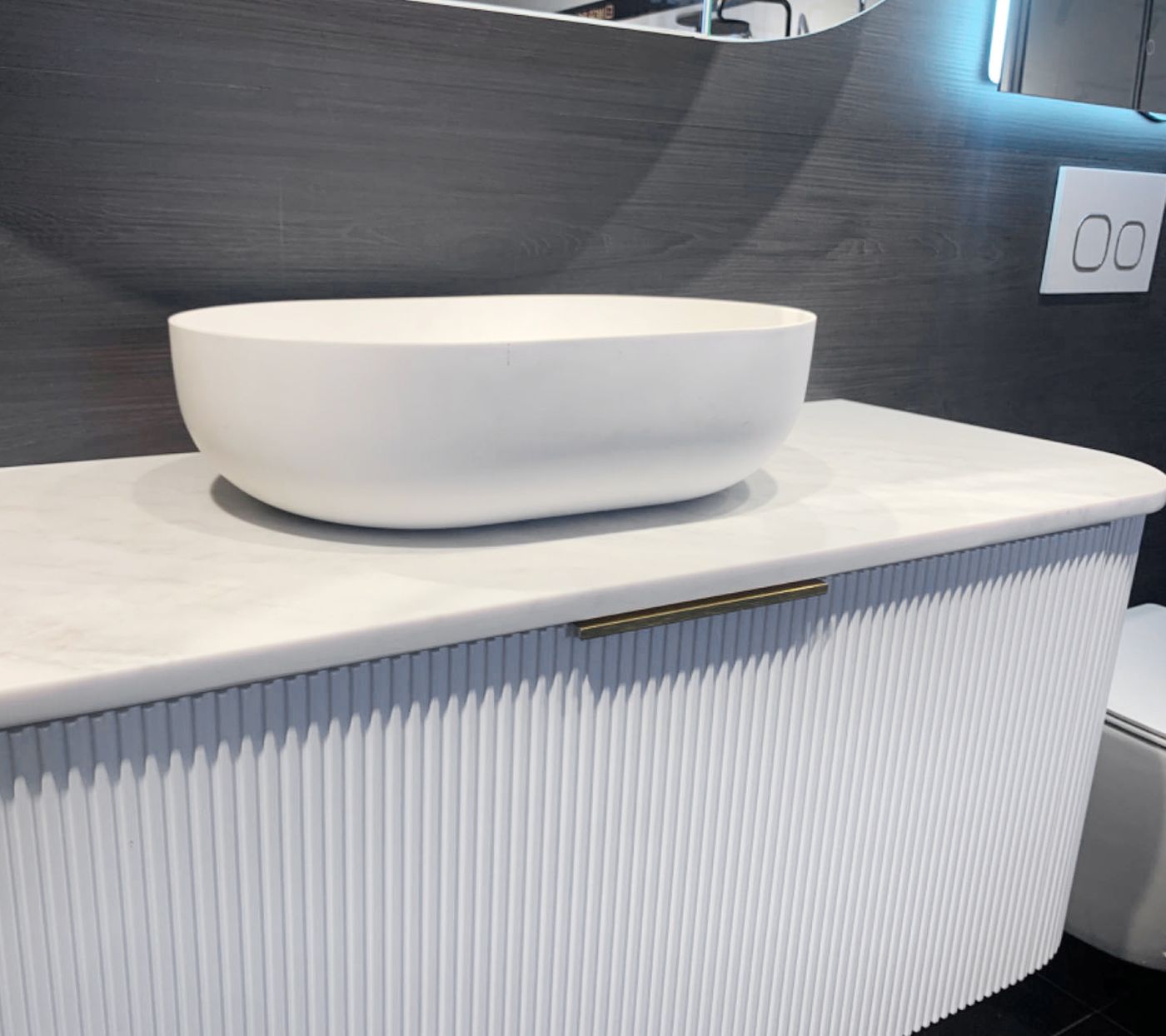 Otti Portofino Solid Surface Above Counter Basin | 500mm