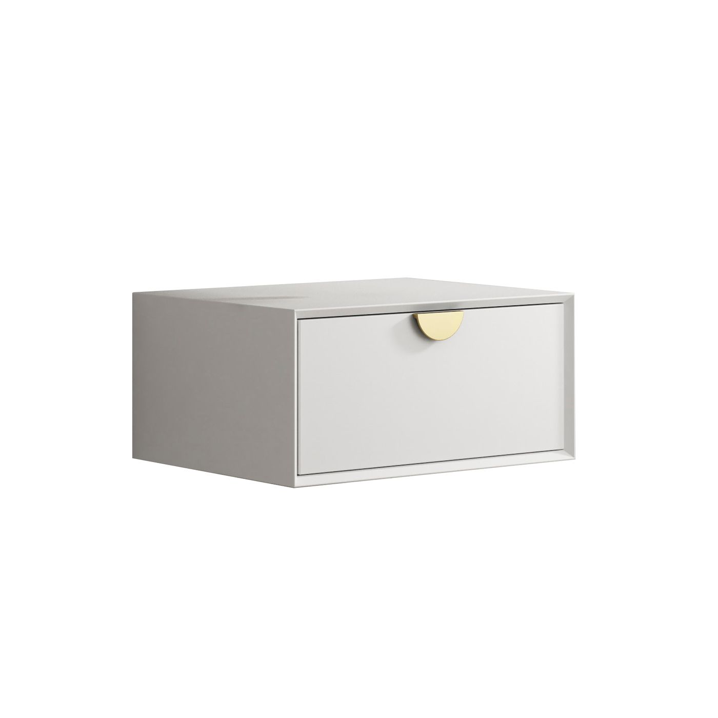 Otti Moonlight Wall Hung Vanity Cabinet | Matte White