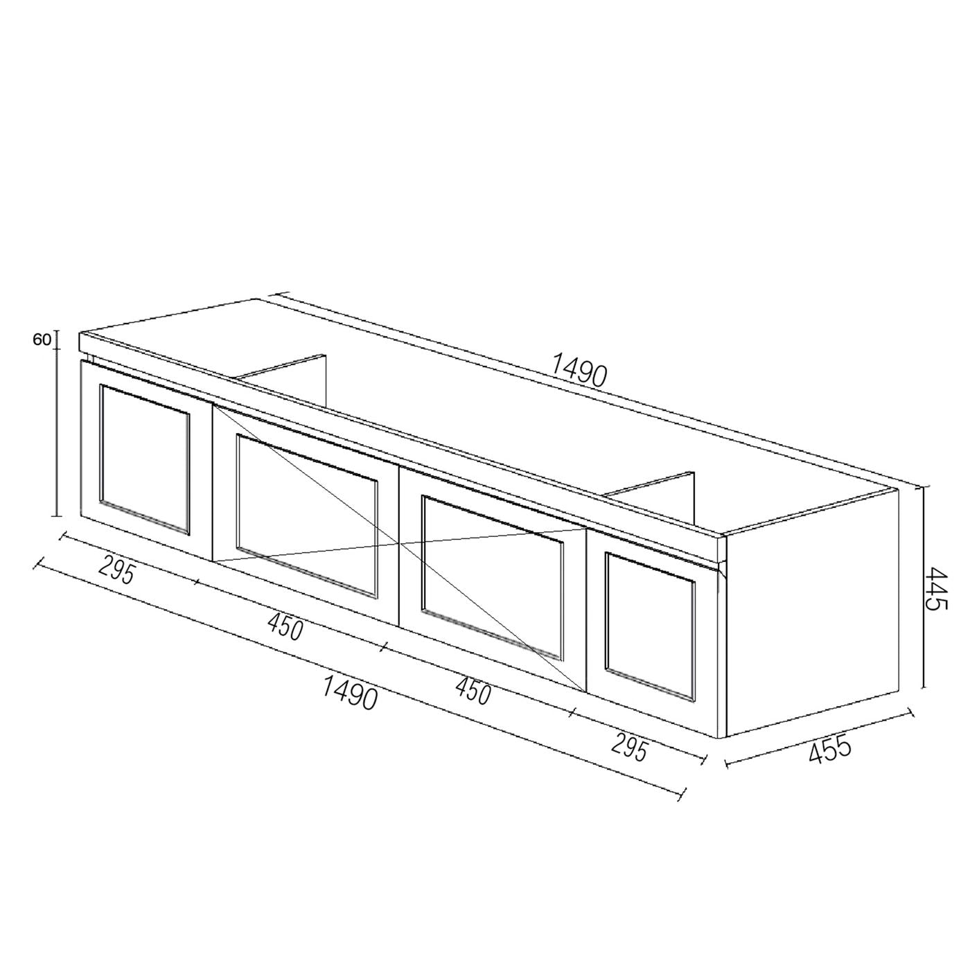 Otti Hampton Mark II Wall Hung Vanity | Satin White