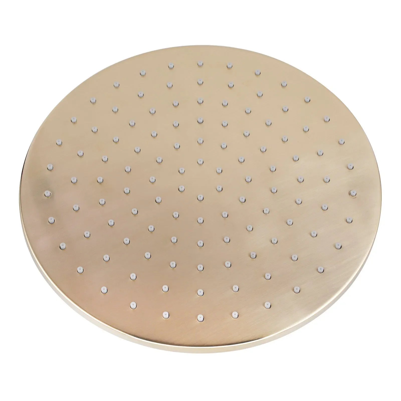 Norico Pentro 250mm Brushed Gold Solid Brass Round Rainfall Shower Head
