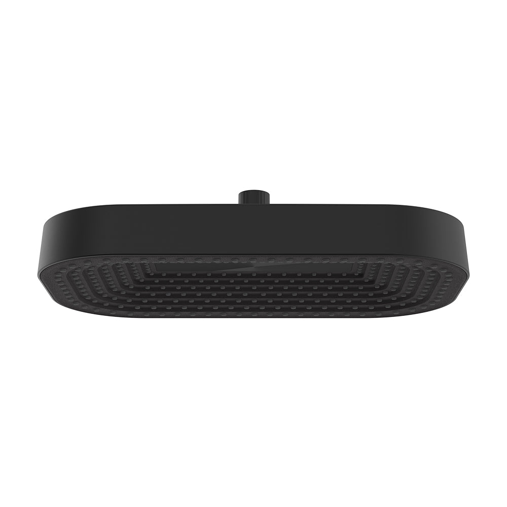 Fienza Kuro Shower Head, Soft Square, Matte Black