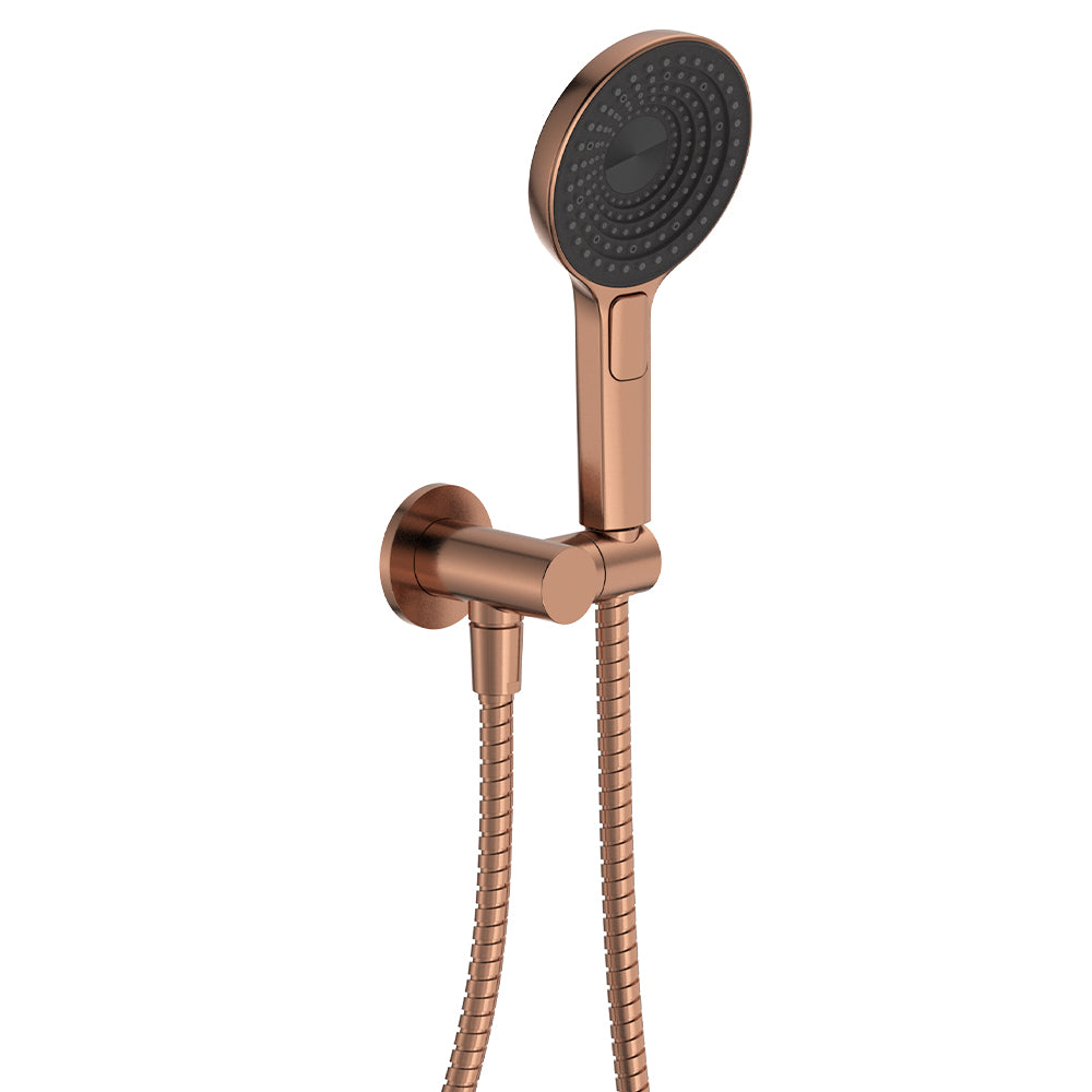 Fienza Kuro Hand Shower, Round Plate, Round Head, Brushed Copper
