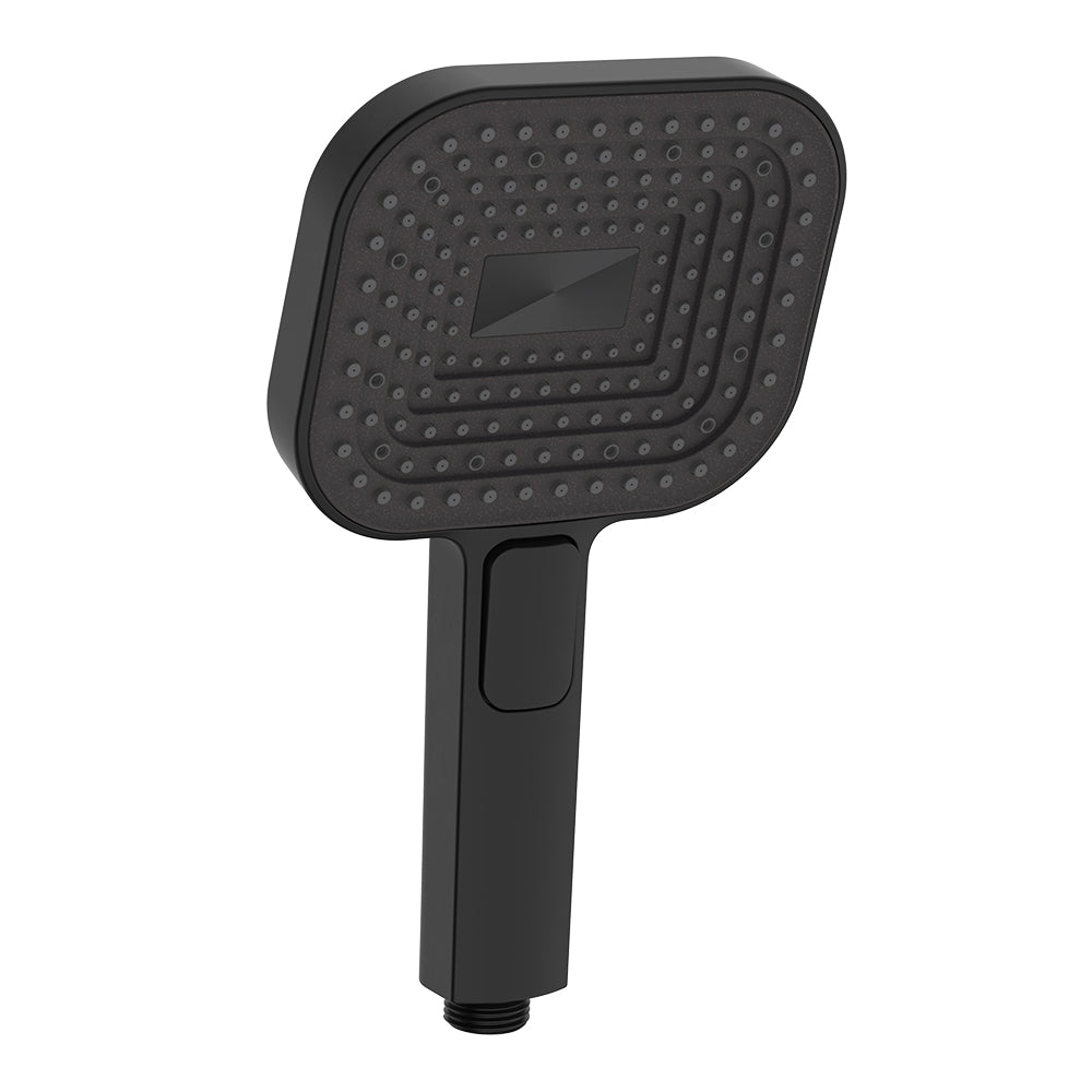 Fienza Kuro Hand Shower Head, Soft Square, Matte Black