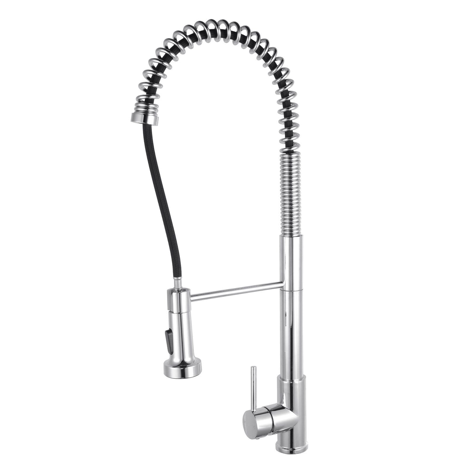 Carysil Tall Spring Pull Out Kitchen Sink Mixer Tap