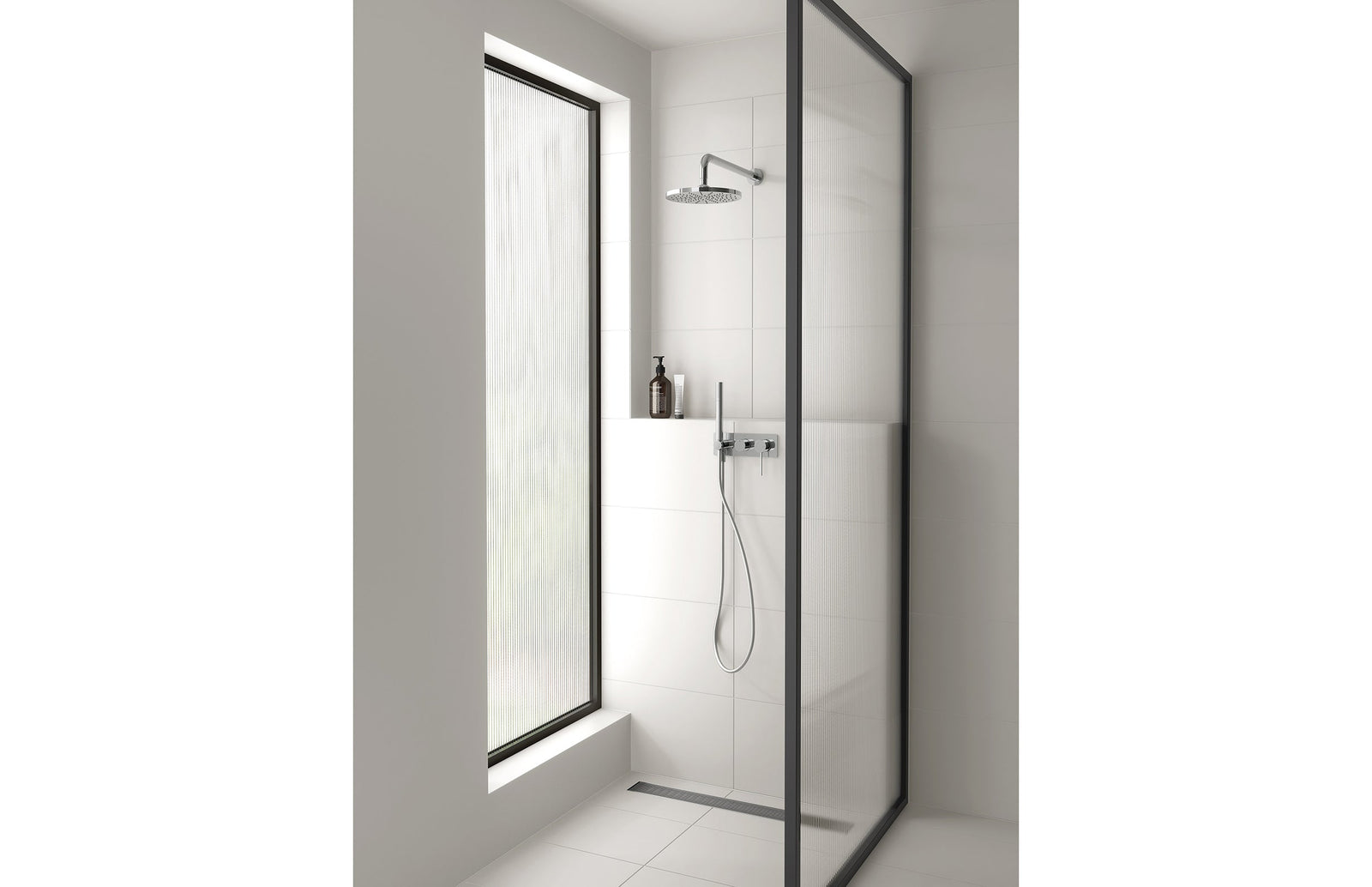 Phoenix Phoenix V Channel Drain HG 75 x 600mm Outlet 65mm