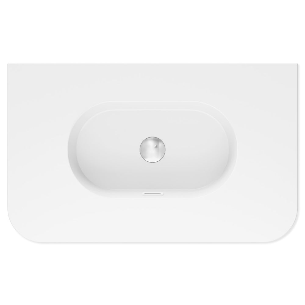 Lola Curved Ceramic Basin Top - Additional View