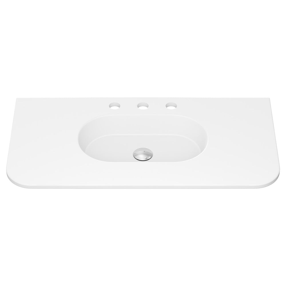 Lola Curved Ceramic Basin Top - Additional View