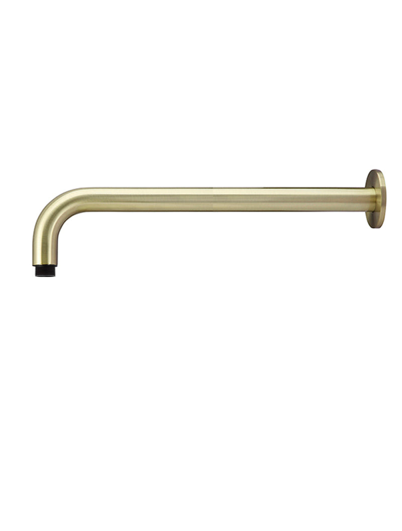 Meir Round Wall Shower Curved Arm 400mm