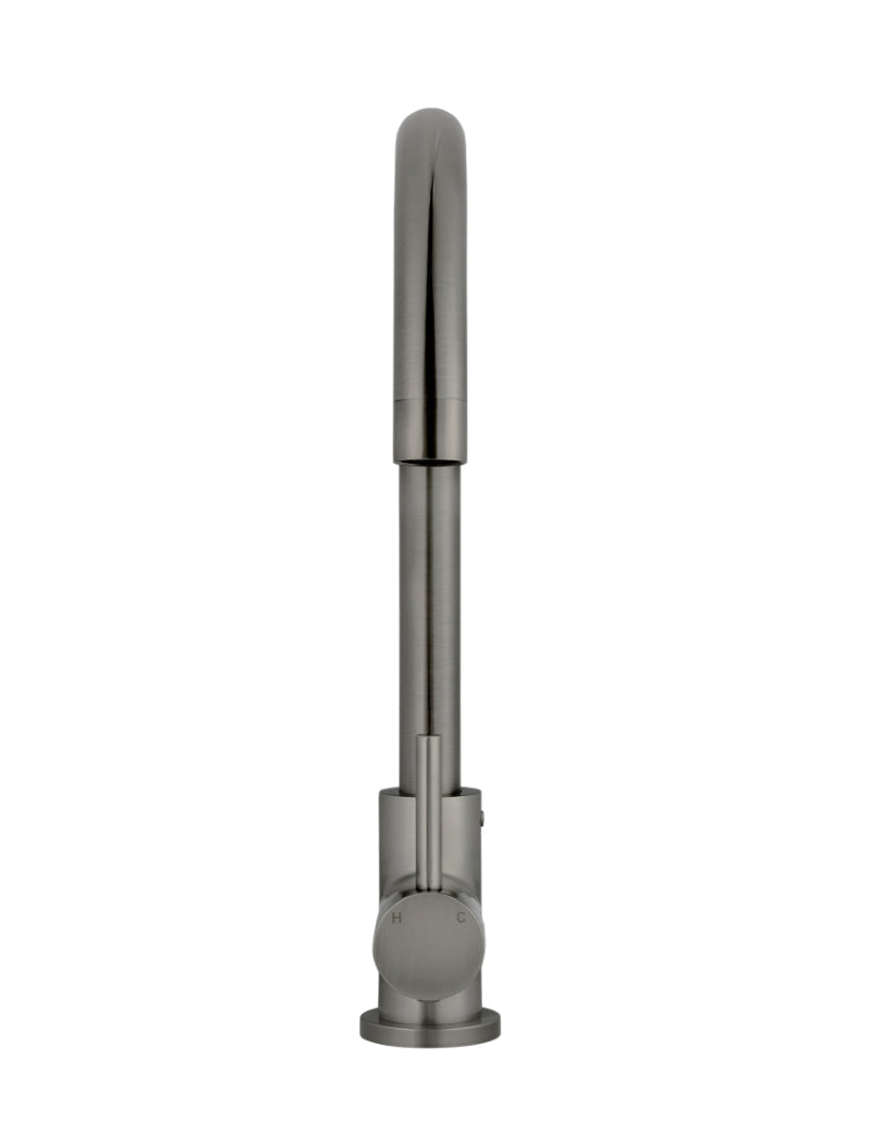 Meir Round Gooseneck Kitchen Mixer Tap